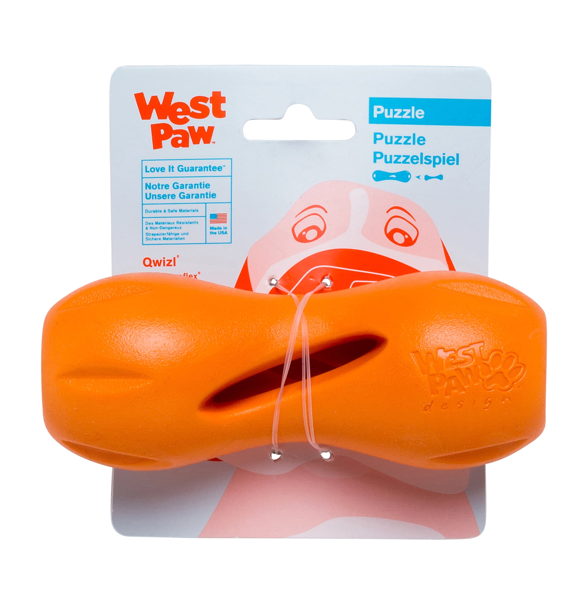 West Paw Zogoflex Qwizl Small 5.5" Dog Toy Tangerine 4 054e0f18 6ef0 46c1 ba6f a67de5413756 1.f4de569c0f9006962317bc4582c6b09d - easyishop.co.uk