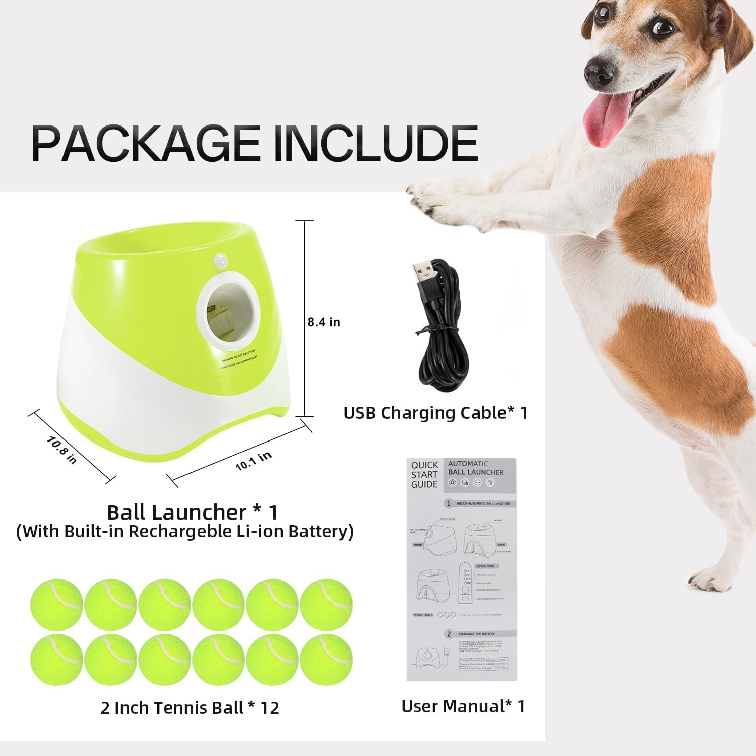 Ball Thrower for Dogs,Interactive dog fetch machine,Automatic Tennis Ball Launcher with 12 Tennis Balls,Dog Ball Thrower Machine with 10-30Ft 3 Launching Distance,for Small Dogs Indoor & Outdoor 12 11e6ac90 d254 4050 b74d 6a4654fefd22.c743137c6a6bb648d2e8d09636dc77f4 - easyishop.co.uk