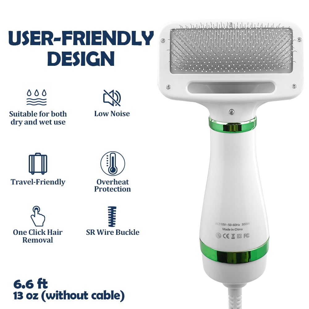 WEPSEN Professional Pet Grooming Dryer Brush for Small and Medium-Sized Dogs and Cats | Portable 2-in-1 Dog Blow Dryer | Adjustable Temperature | Lightweight & Quiet 2 1208ec39 50e2 4571 9a5d fd9dae8dd844.4c7abd9815b6264a6e3a2d225a40b0a1 - easyishop.co.uk