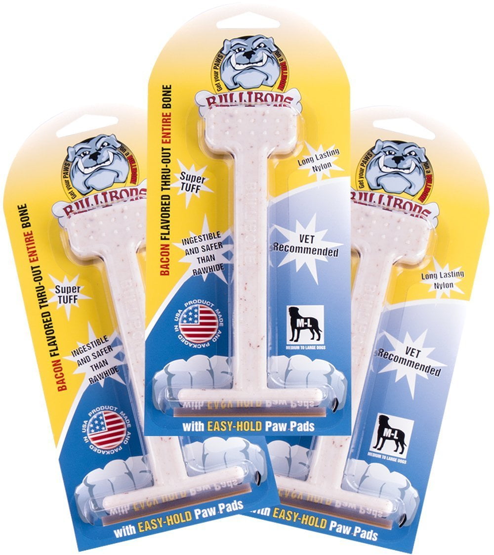 Bullibone Nylon Dog Chew Toy Nylon Bone - Improves Dental Hygiene, Easy to Grip Bottom, and Permeated with Flavor Bacon Small - 2 Pack 35 144e444b 1e0b 44ae 8efc 5042b522d55e.da7e26a50cd143b9b8ae1eb7a4281705 - easyishop.co.uk