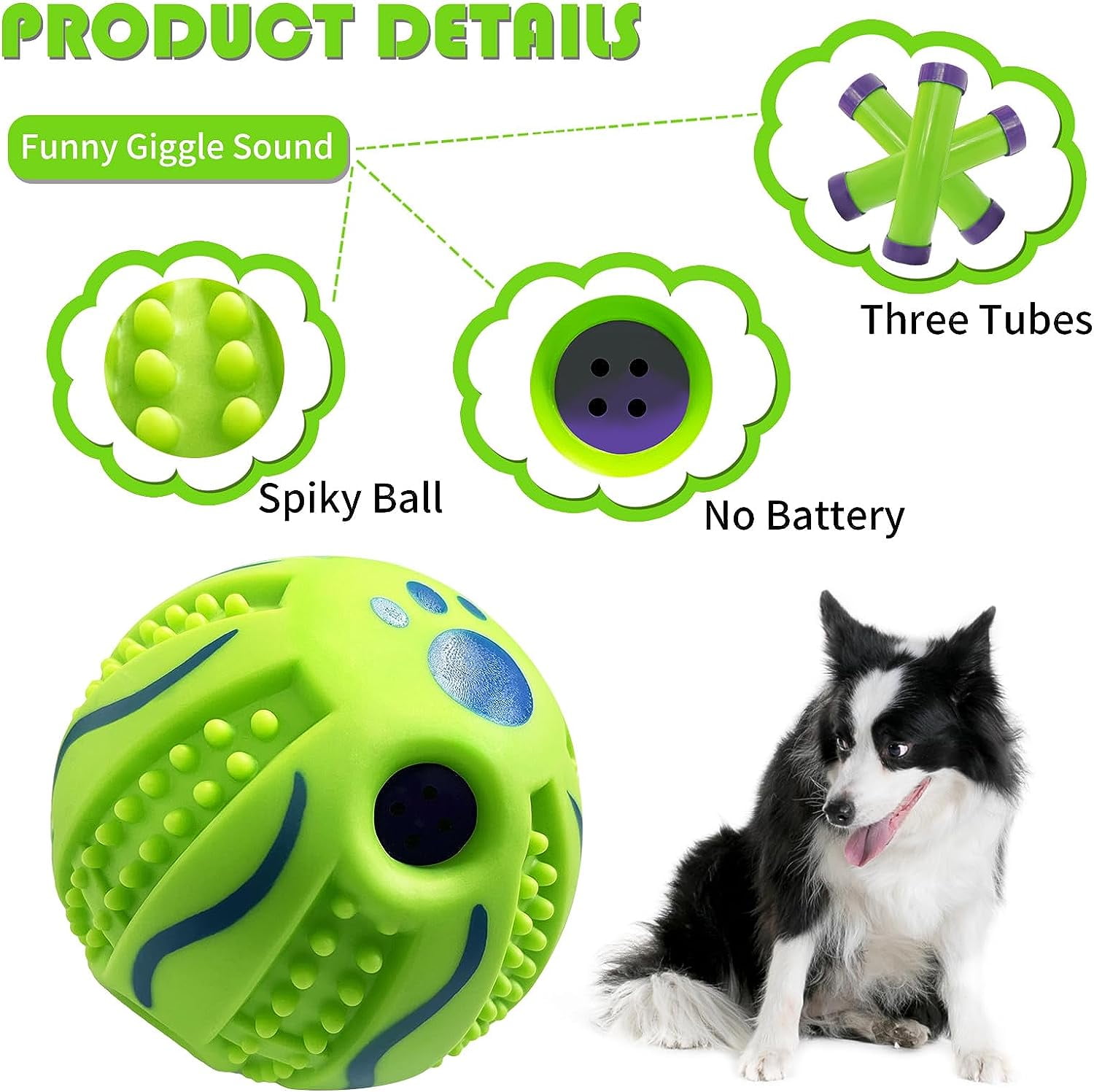 Wobble Giggle Ball for Dogs Spiky Dog Ball Interactive Pet Toy Funny Giggle Sounds Teeth Cleaning Playing Training Herding Balls for Medium Large Dogs Gift 2 1b3c7d28 82e9 4da5 be32 e72a4c4bcda8.ff87d77cee027f0536d074d5d2e71e52 - easyishop.co.uk