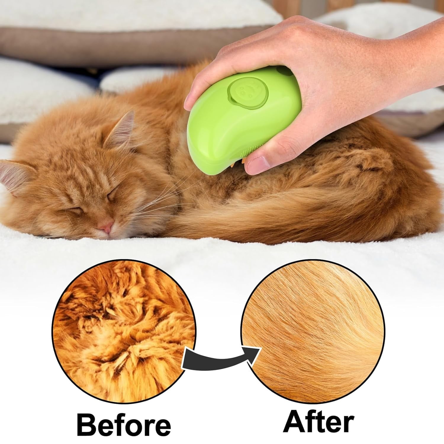 Steamy Cat Brush, 2024 New 3 in1 Cat Steamy Brush With Spray, Pet Steam Brush for Cat Dog Self Cleaning Steam Cat Hair Brush for Massage, Silicone Steam Pet Brush for Removing Loose Hair (Green)4PCS 3 1fbfdfff ab86 4a5d ae27 4b85ab261bdd.49c9f0f80f684dd06b23dc17b6dd38bd - easyishop.co.uk