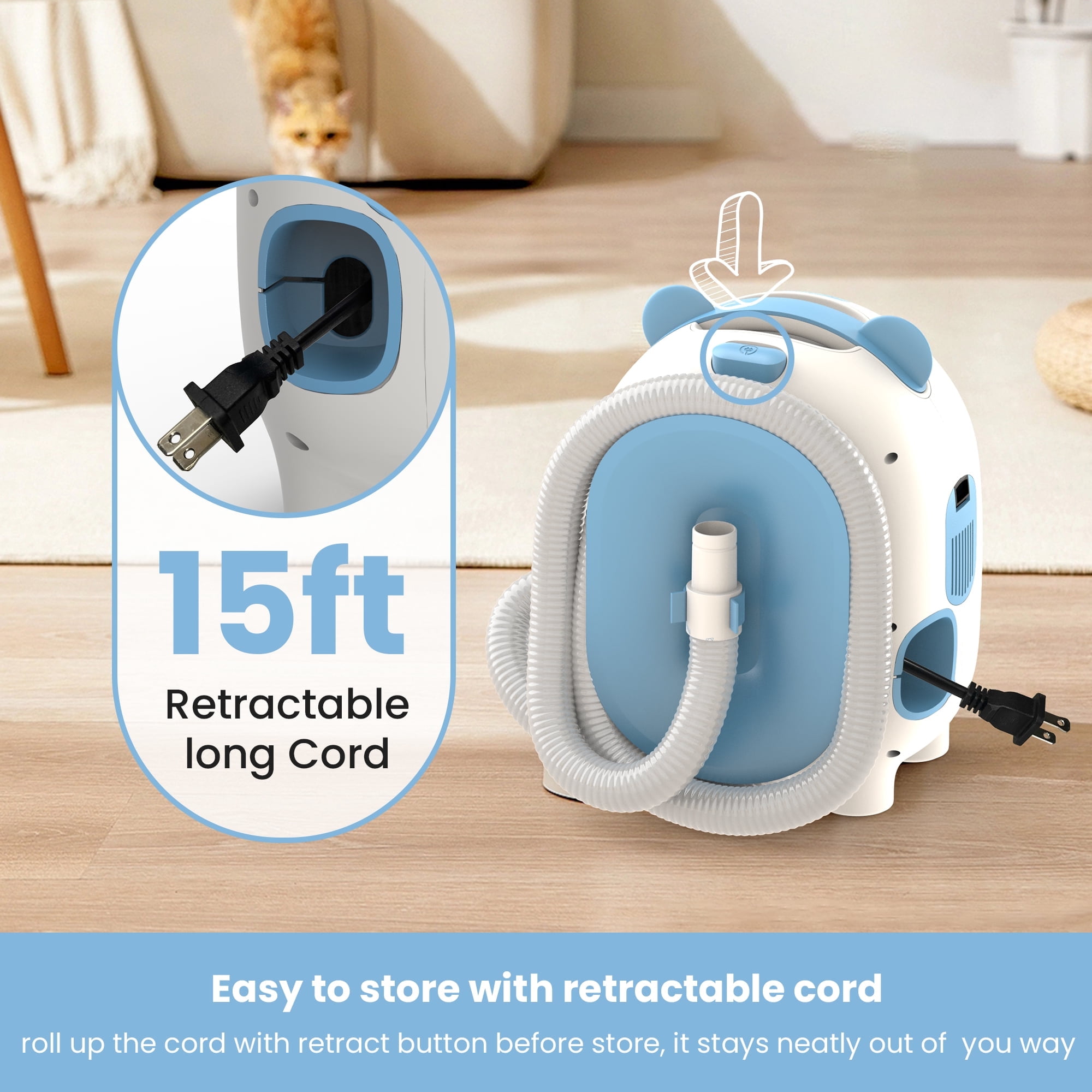 Pet Grooming Vacuum, Powerful Suction Dog Grooming Kit with 5 Professional Grooming Tools for Cats Pets Vacuum, for Shedding Grooming 5 231ac7de bdb1 4f47 a348 b8f6a0f4f751.c58a4cdc124e321a39fe8cde3cec926f - easyishop.co.uk