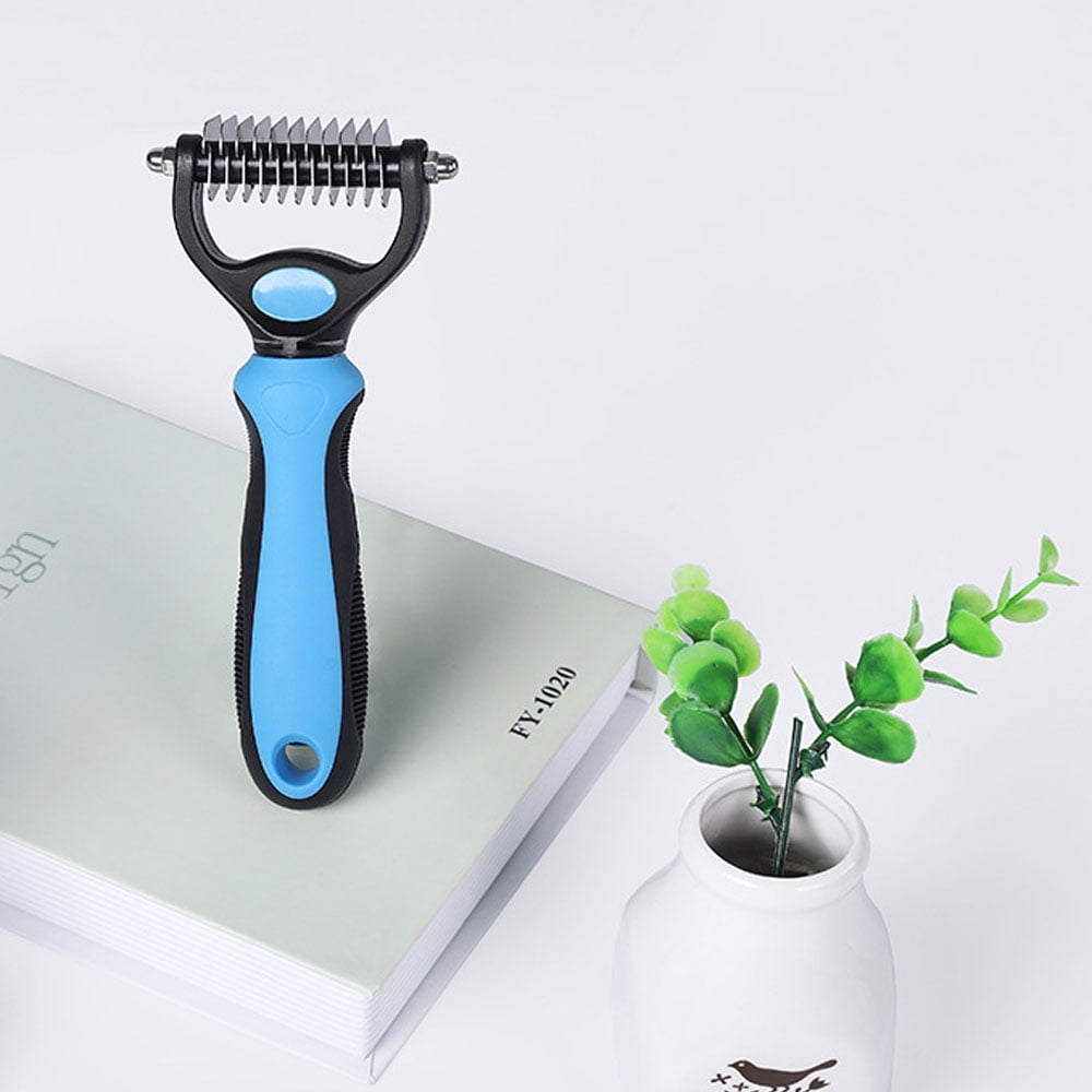Pet Grooming Brush, Cat Brush, Saoqi Small Double Sided Shedding and Dematting Undercoat Rake Comb for Dogs and Cat Comb Brush Tool Blue 8 242eba43 4ef9 46e2 bf96 1d2dac4a3b90.ac7b0aa32631c83eae12475f868114b3 - easyishop.co.uk