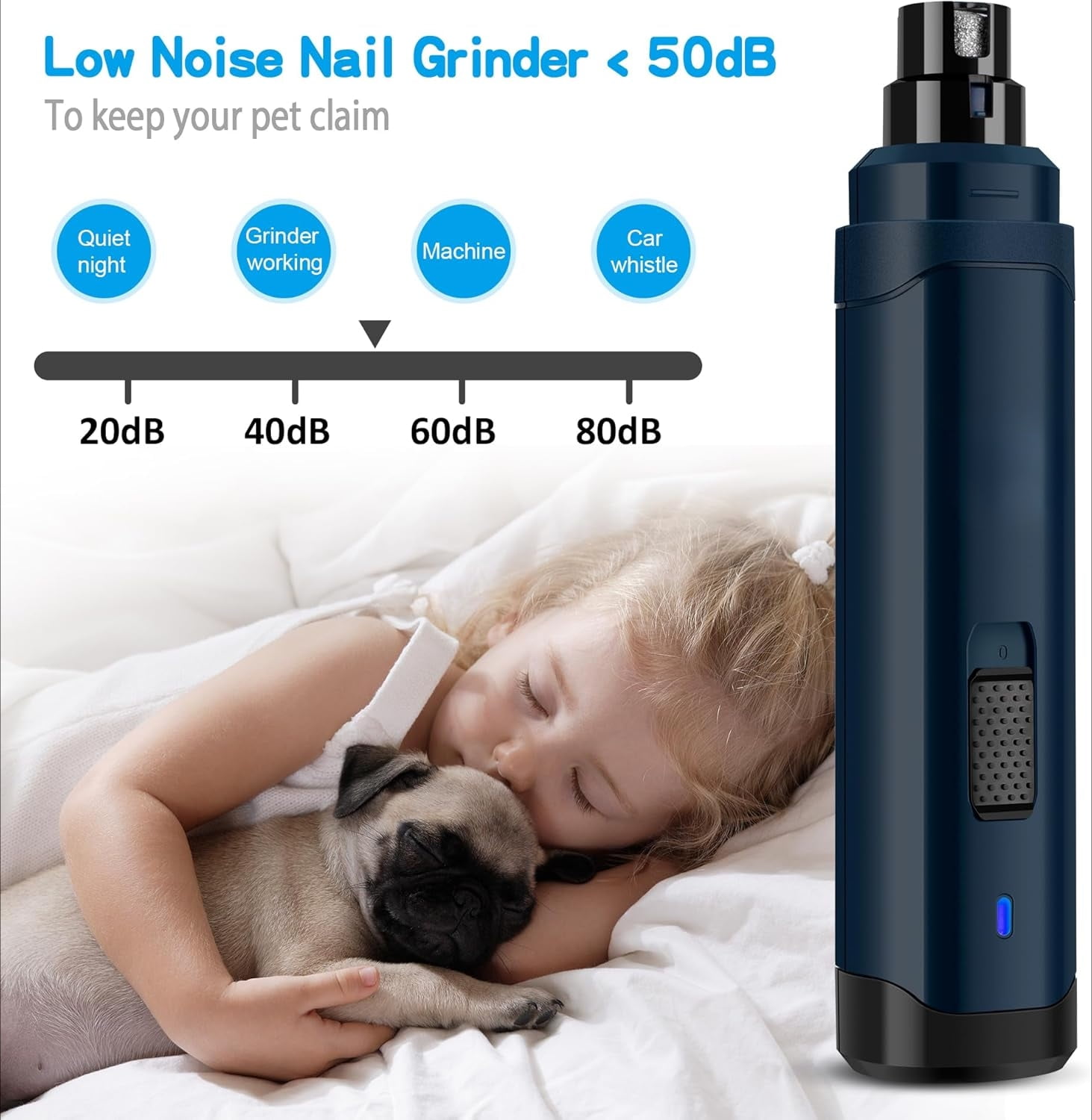 Dog Nail Grinder Upgraded - Professional 2-Speed Electric Rechargeable Pet Nail Trimmer Painless Paws Grooming & Smoothing for Small Medium Large Dogs & Cats (Dark Blue) 12 250429c8 5a0a 4224 84e1 39156bc28487.8a0c62e772c4b0d3fcaf6119861ac08c - easyishop.co.uk