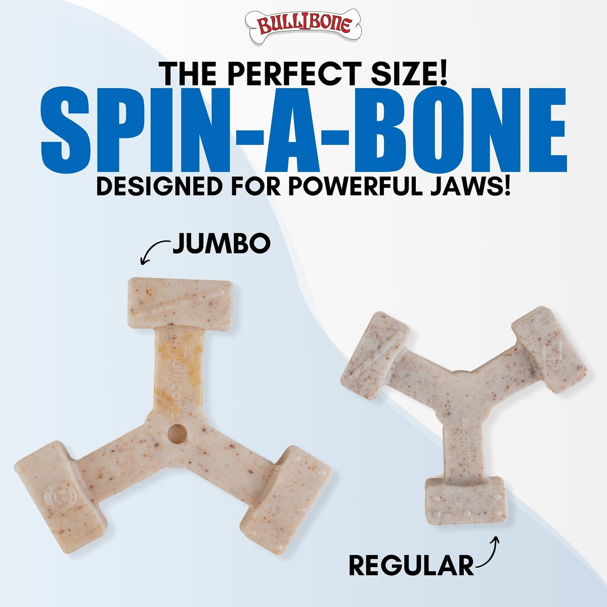 Bullibone Jumbo Bacon Spin-a-Bone Heavy Chewer Dog Bone - Interactive Dog Chew Toys, Triggers Natural Instincts, and Improves Oral Health - Single 5 306b5f9e 01b6 4a7e 918c a985bbe4341d.fded46e29fabd41438be0f7a7e263aad - easyishop.co.uk