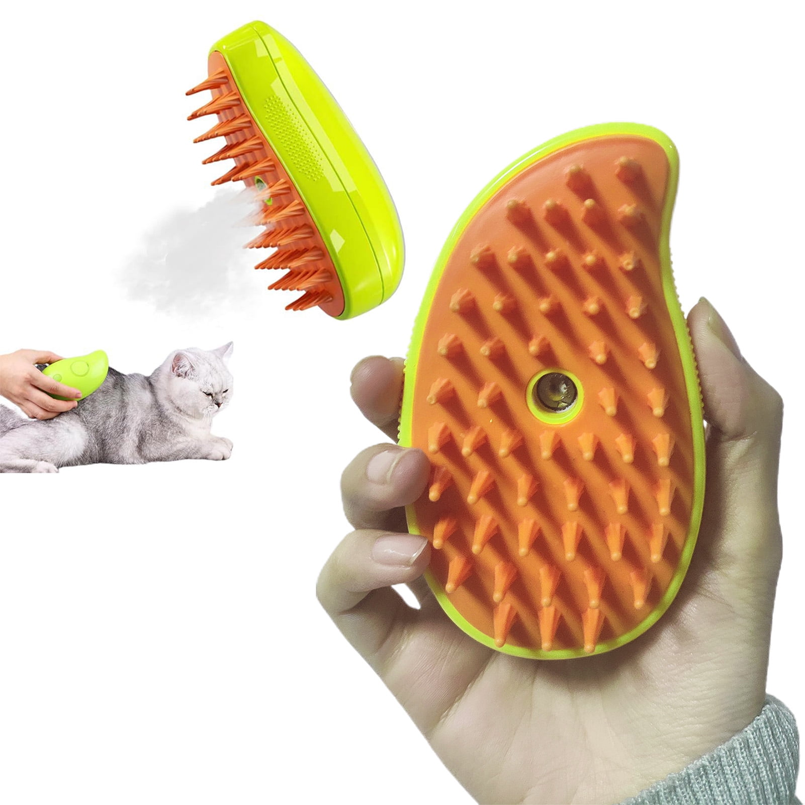 LA TALUS Pet Massage Comb - Versatile Convenient Durable 3-in-1 Self-Cleaning Shedding Brush Steamy Cat Dog Grooming Brush (Yellow and Green) 22 34222f8a 6028 45b7 8877 ce010537946e.0fbcff23f601097c4f7cefd73a57c960 - easyishop.co.uk