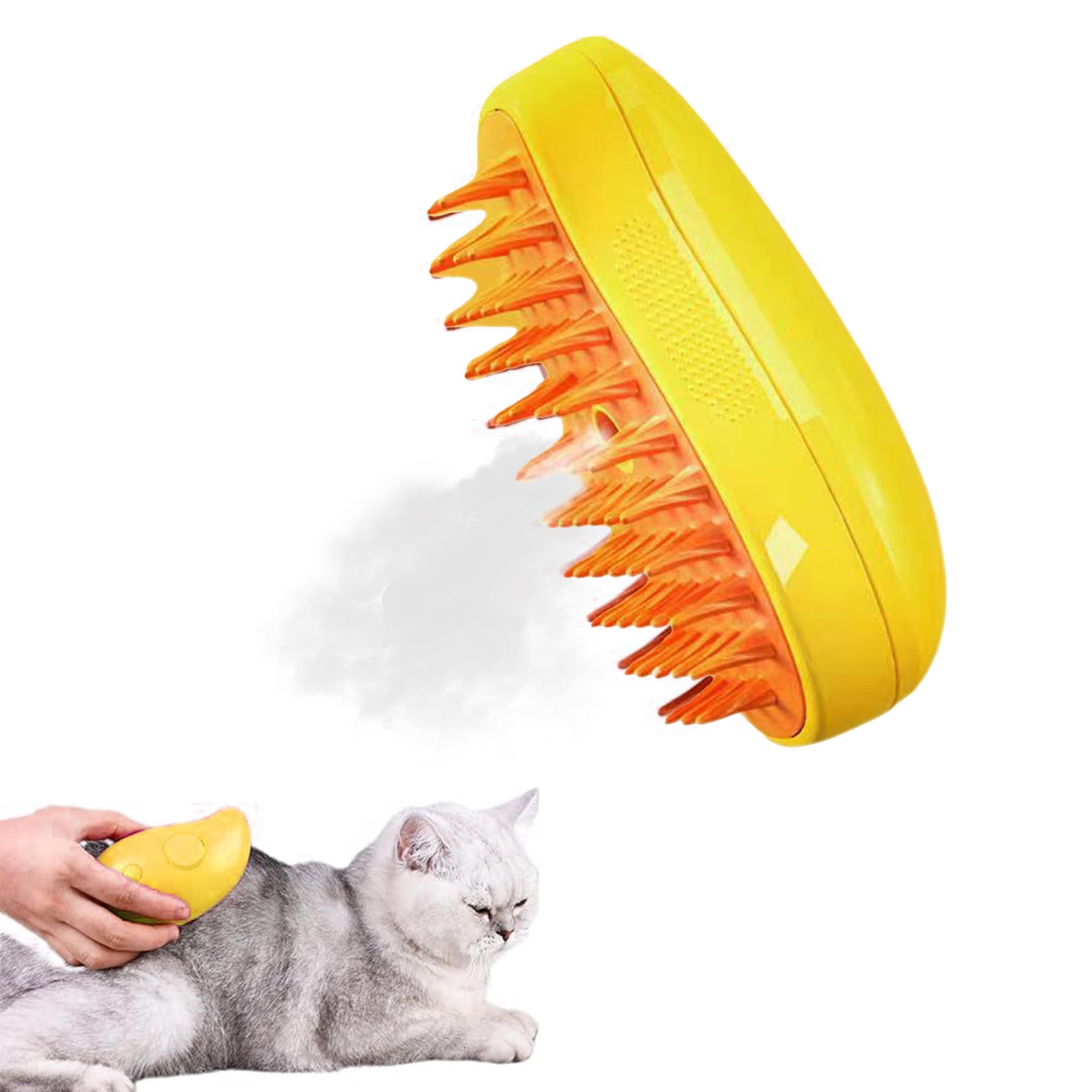 LA TALUS Pet Massage Comb - Versatile Convenient Durable 3-in-1 Self-Cleaning Shedding Brush Steamy Cat Dog Grooming Brush (Yellow and Green) 9 34e6e30d d489 4be2 88b0 118663fc56c4.10116d035e8f1c65b832ff61456501f2 - easyishop.co.uk