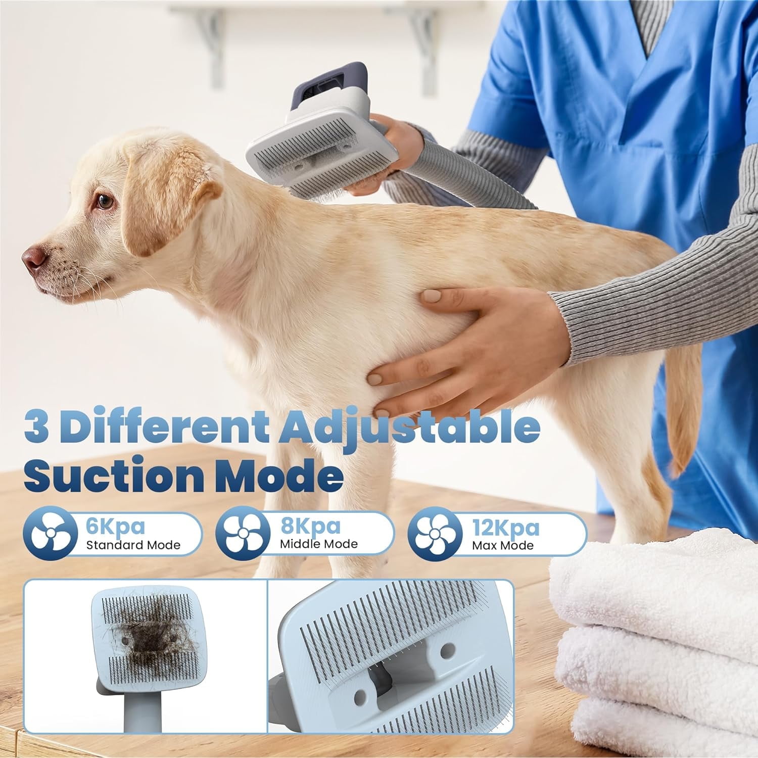 Pet Grooming Vacuum, Powerful Suction Dog Grooming Kit with 5 Professional Grooming Tools for Cats Pets Vacuum, for Shedding Grooming 2 37969fcd 2d1c 488b a700 a2f068e35d7d.9b7dd0db81c465e29ffde42dbf5c5469 - easyishop.co.uk