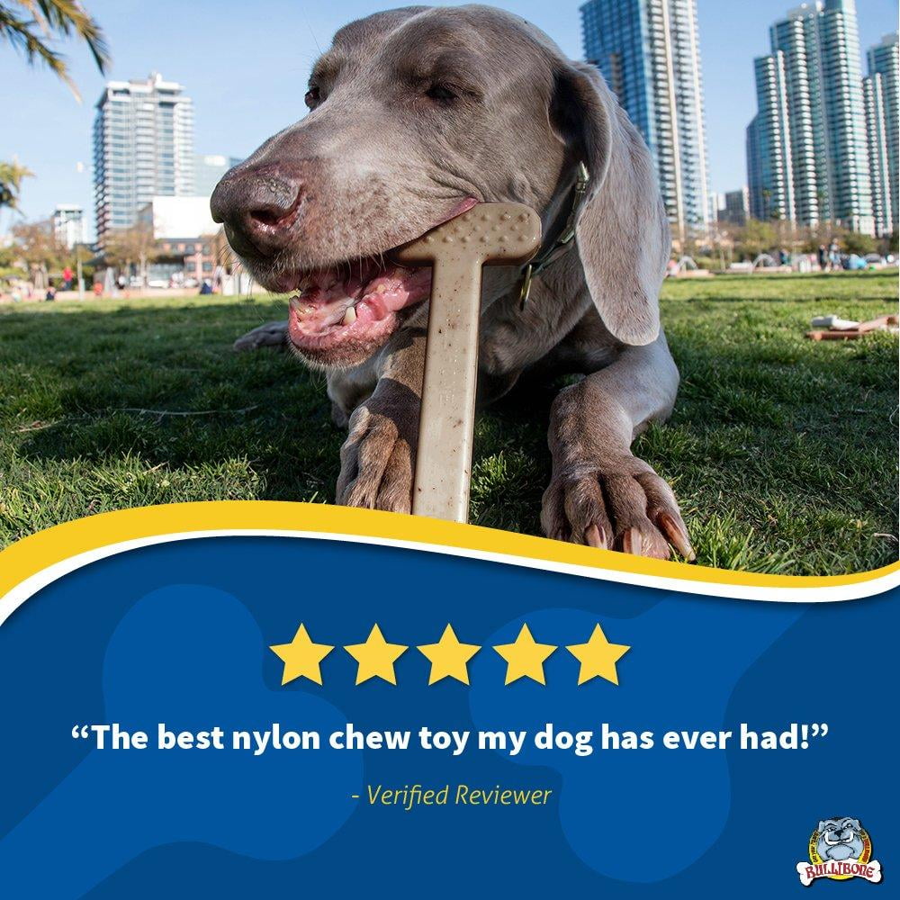 Bullibone Nylon Dog Chew Toy Nylon Bone - Improves Dental Hygiene, Easy to Grip Bottom, and Permeated with Flavor Bacon Small - 2 Pack 52 38e46858 87b5 4e8e 8dce 1eb695d2148a.f51ba785047744a261e02a07182f5432 - easyishop.co.uk