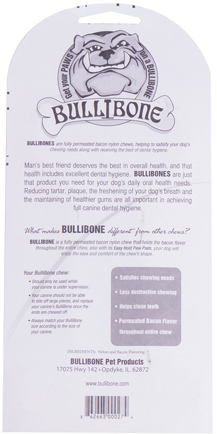 Bullibone Nylon Dog Chew Toy Nylon Bone - Improves Dental Hygiene, Easy to Grip Bottom, and Permeated with Flavor Bacon Small - 2 Pack 3 395ac745 2465 4bb5 964d db332791ec0f 1.4964a154f8fc3bfca1ed0604f9481f1b - easyishop.co.uk