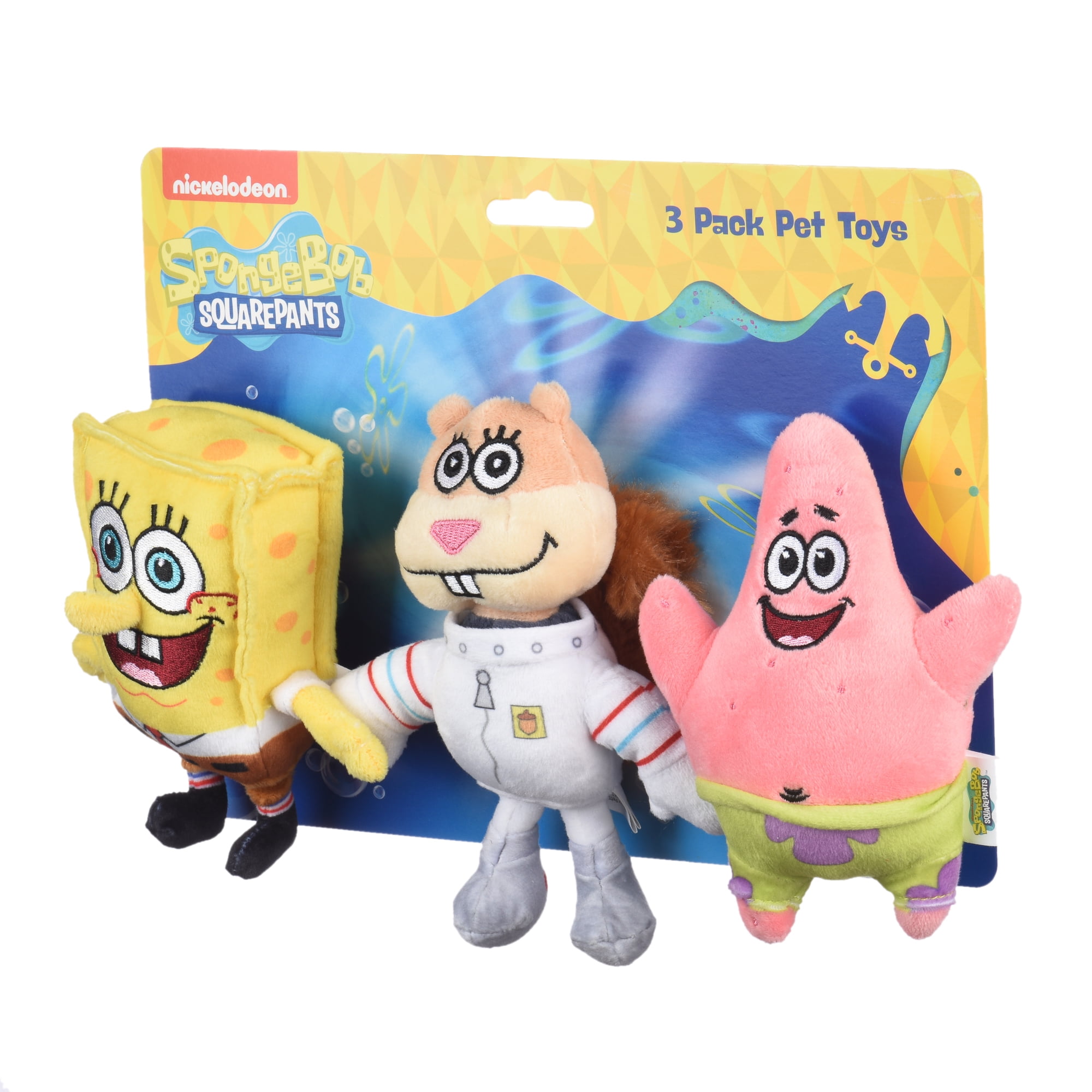Nickelodeon Spongebob Squarepants for Pets Spongebob, Patrick, and Sandy Figure Plush Dog Toy | 6 Inch Small Dog Toys for Spongebob Fans | Squeaky Dog Toys for All Dogs (FF16161) 4 3ec00160 1a12 4b4a 9744 0249019dafc5.667064d8be6238c174feae5b432b684e - easyishop.co.uk