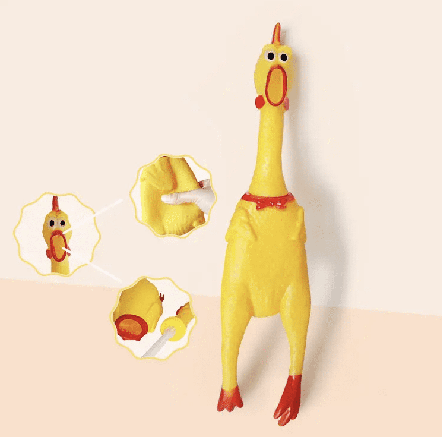Screaming Chicken Dog Toy,32 cm/12.5 inch Yellow Rubber Squaking Chicken Toy Novelty and Durable Rubber Chicken for Dogs,Rubber Chicken Value 1 Pack 4 461e9b76 4ee8 4c5f b3d7 652dd74e0bf8.1822765fb14a1d2e11e4056a7aa50f05 - easyishop.co.uk