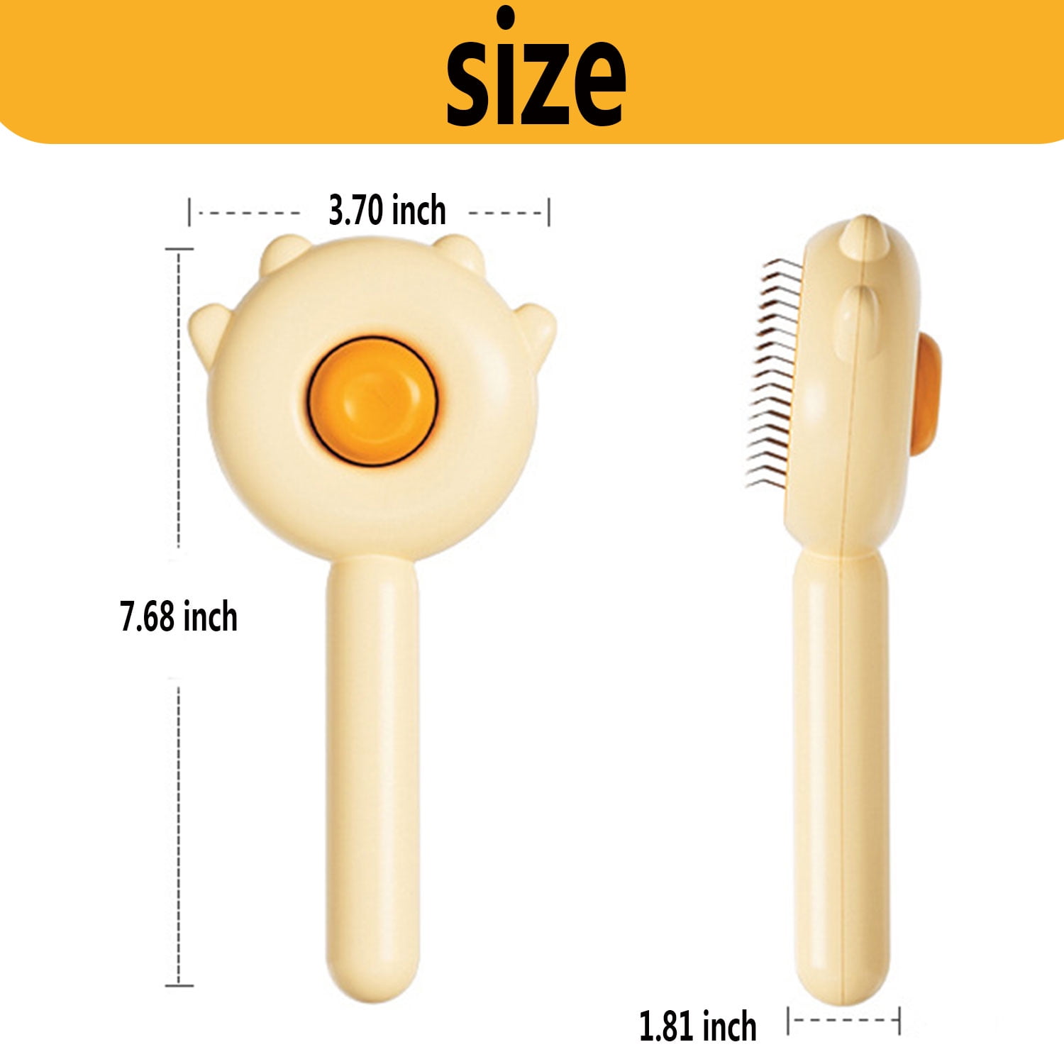 Cteifuer Cat Brushes for Indoor Cats - Pet Self-Cleaning Slicker Brush with Release Button - Grooming Brush for Shedding Massage, Gentle Grooming Comb for All Coat Types 7 465eaf27 c2d3 495d 91a4 c3a10073f50a.e31f1023142000f34cfd3909e3dfef1a - easyishop.co.uk