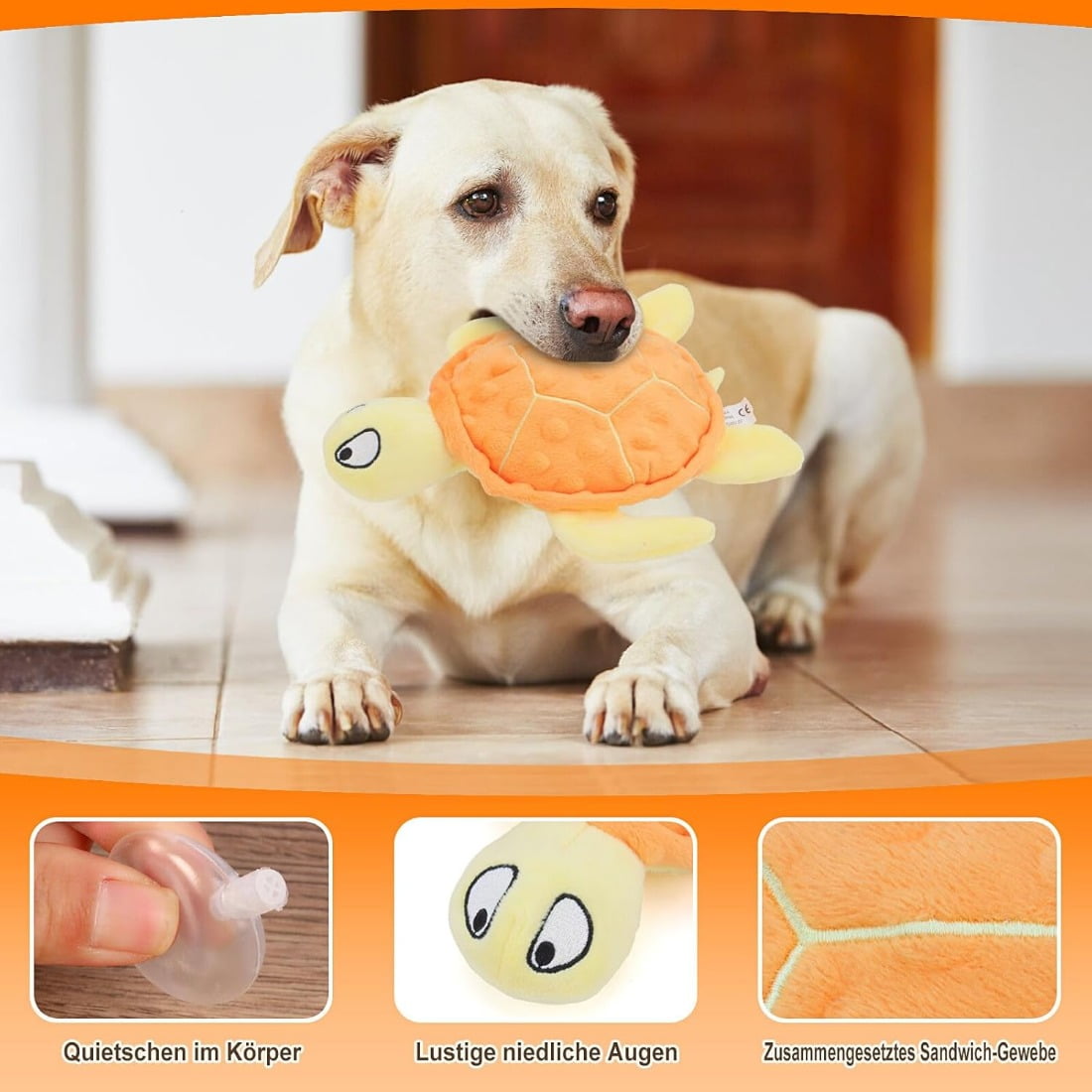 Tingzi Squeaky Sea Turtle Plush Dog Toy - Durable, No Stuffing, Interactive Chew Toy for Small Dogs - Relieve Anxiety, Teething, and Keep Them Busy for Puppy(Purple) 9 46ff3fd5 05d8 4723 9a44 c0741869003b.ebae2957c92fd3dd4e5e922aef299139 - easyishop.co.uk
