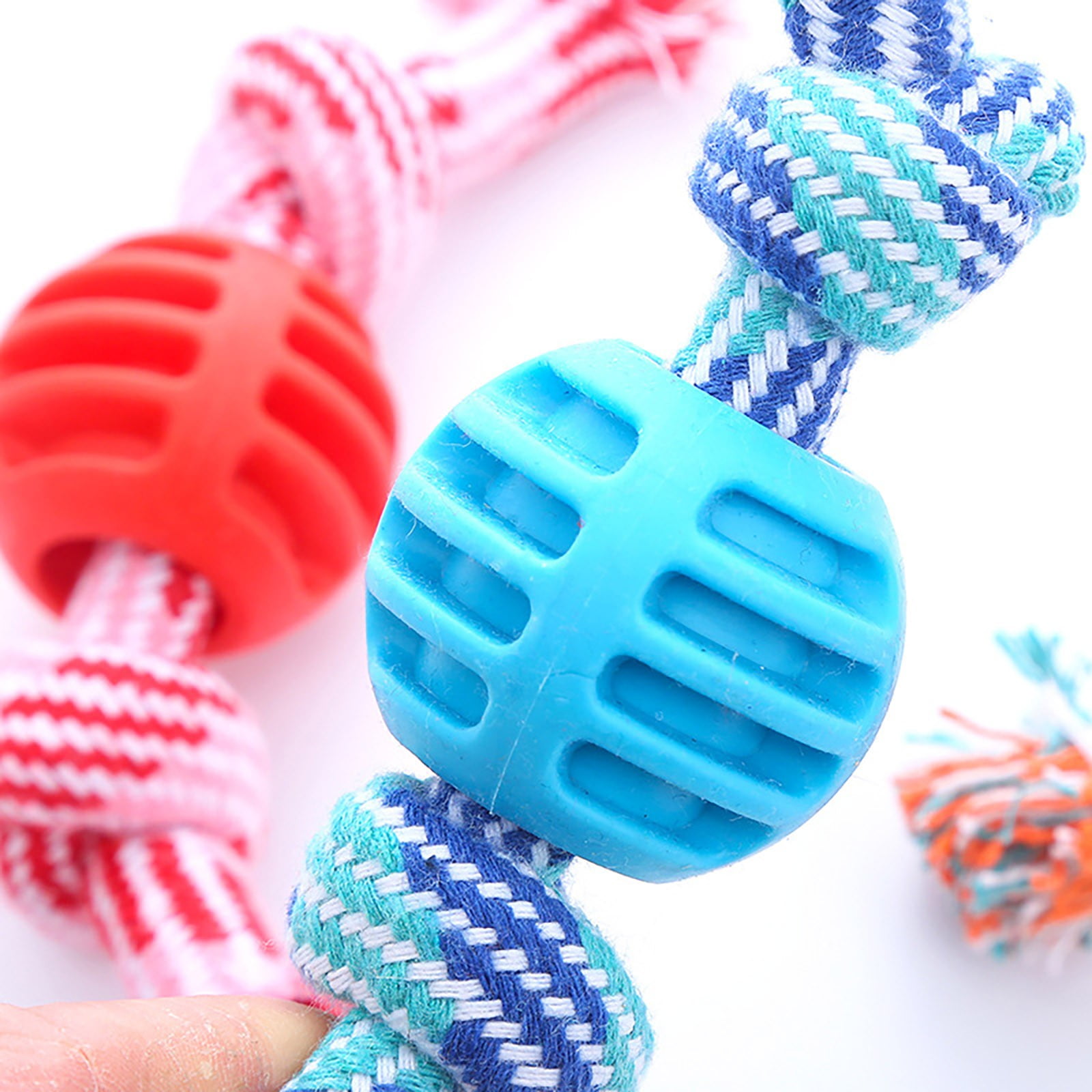 GARENAS Kong Dog Toys Pet Dog Toy Cotton Rope Double Knot Teeth Cleaning Toy Pet Toy Cannot(Blue) 5 4ae53c7e 4bfd 48dd 9c93 afef2d302232.27a66764a2c2229b9313e39ae716d85c - easyishop.co.uk