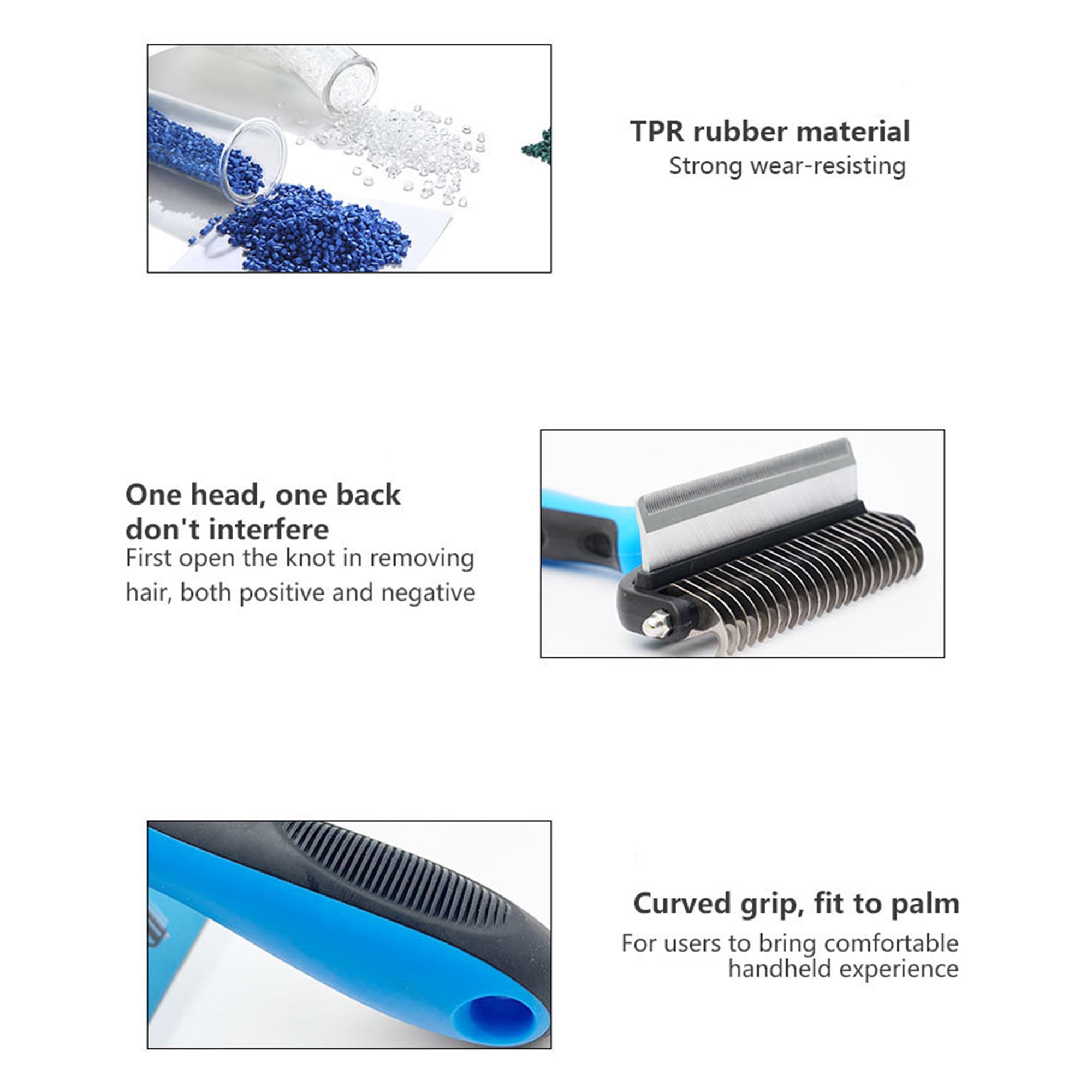CNNIK Small 2-in-1 Dematting Comb ,small dog brush,dog brushes for grooming small dogs- Compact Dual-Sided Dematting and Fine-Toothed Comb - Effortlessly Remove Tangles for Small Dogs and Cats 5 4c93486f 4391 4c11 a4e6 6f7bc765951b.53b4557e63c3cf685b9624dc07b6bdc7 - easyishop.co.uk