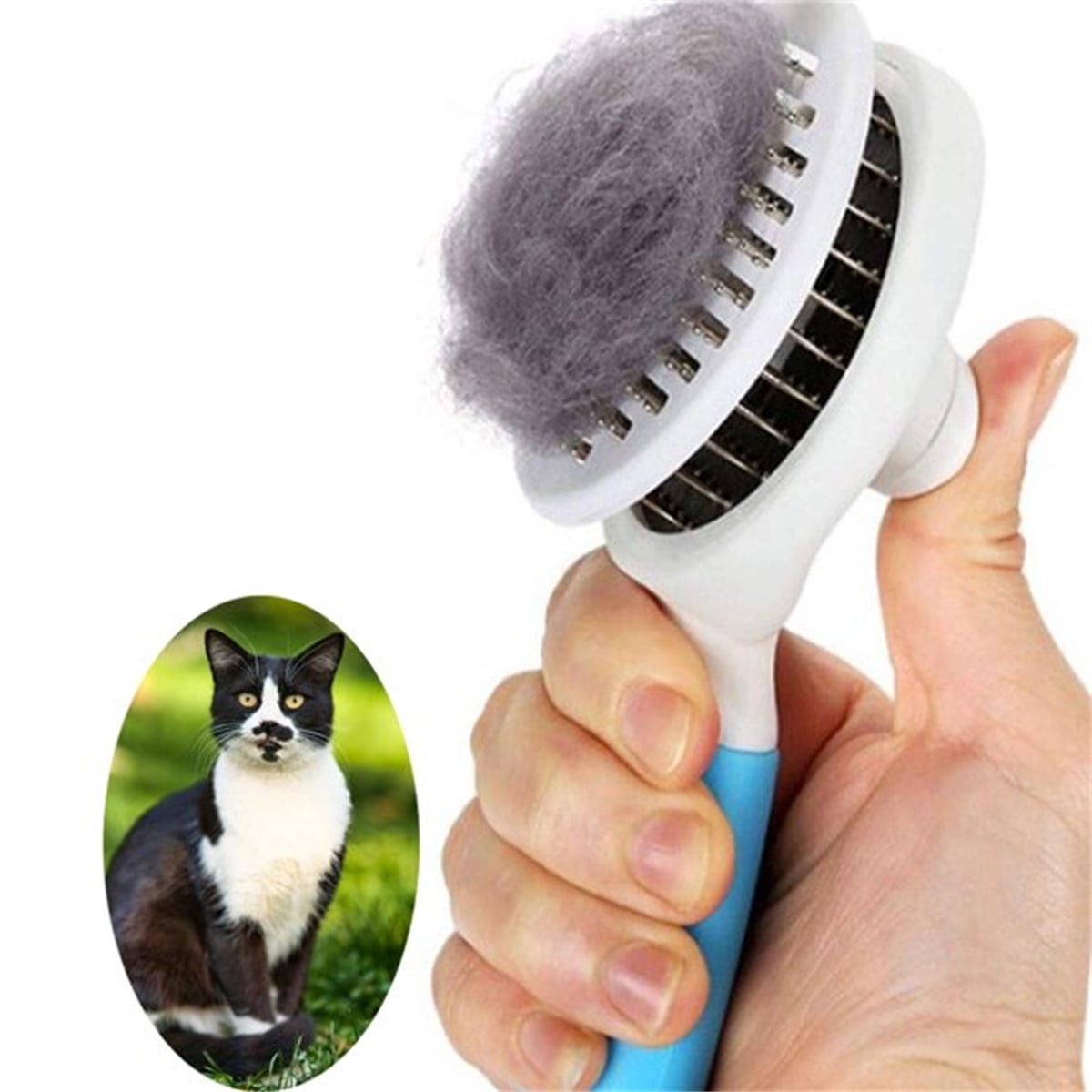 Riklu Dog & Cat Brush, Self Cleaning Slicker Brushe for Shedding and Grooming Removes Loose Undercoat, Mats and Tangled Hair Grooming Comb for Cat Dog Brush Massage 2 51a458c7 78ea 4329 b75d 4bbb563d5bcc.20725338c19a1b81c74b276dacc7a2a0 - easyishop.co.uk