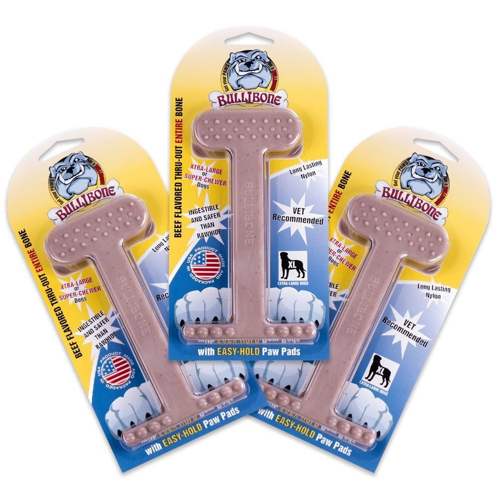 Bullibone Nylon Dog Chew Toy Nylon Bone - Improves Dental Hygiene, Easy to Grip Bottom, and Permeated with Flavor Bacon Small - 2 Pack 49 52dd1dd9 759d 44de b52e 715381eb584a.4a05df1bf4490ef97e6f4008d4e18cc3 - easyishop.co.uk