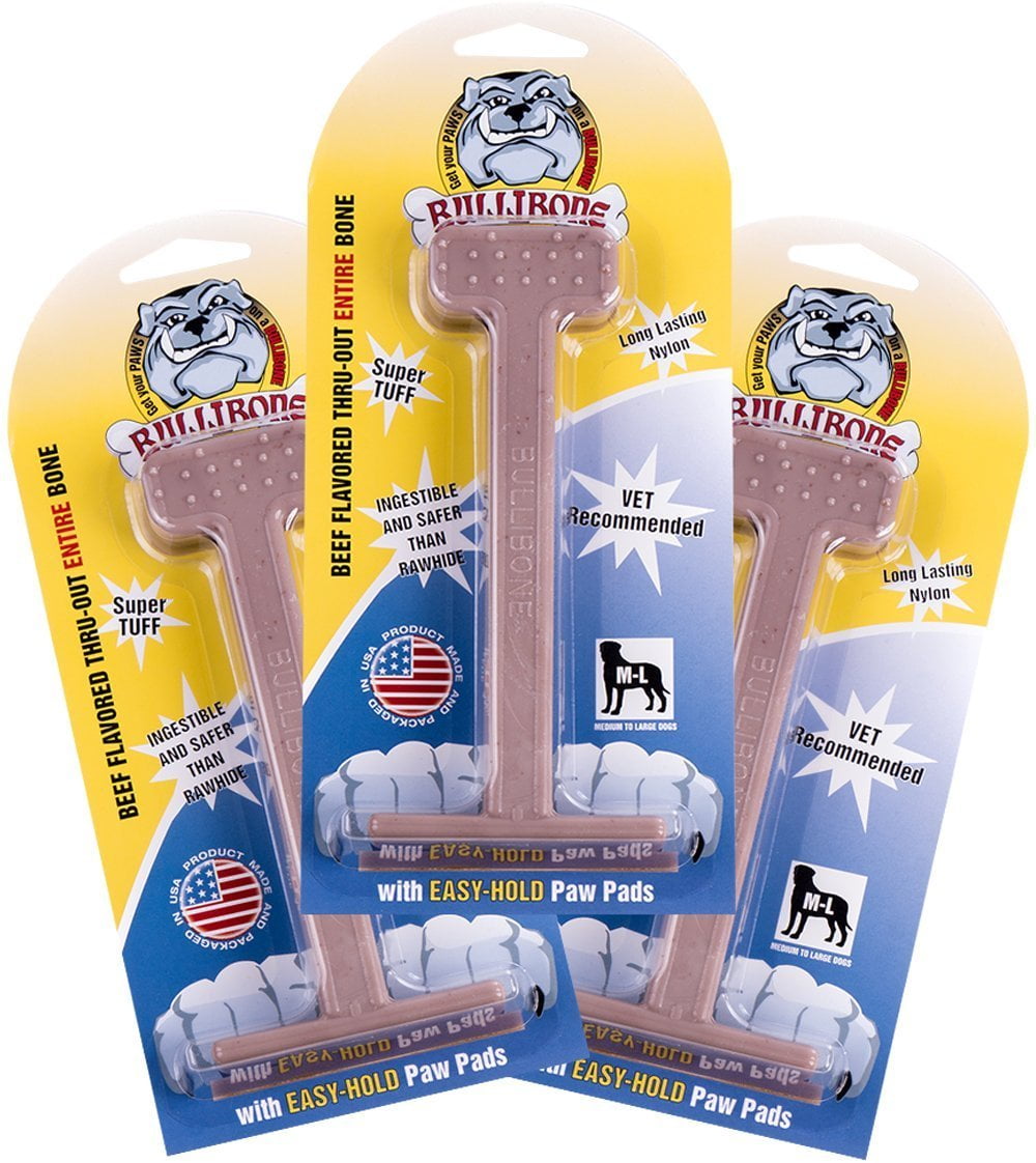 Bullibone Nylon Dog Chew Toy Nylon Bone - Improves Dental Hygiene, Easy to Grip Bottom, and Permeated with Flavor Bacon Small - 2 Pack 59 549db091 a03f 4c09 8295 5bfa27dbdf6a.7fd50d0245dd8c4d84d54127c44efff1 - easyishop.co.uk