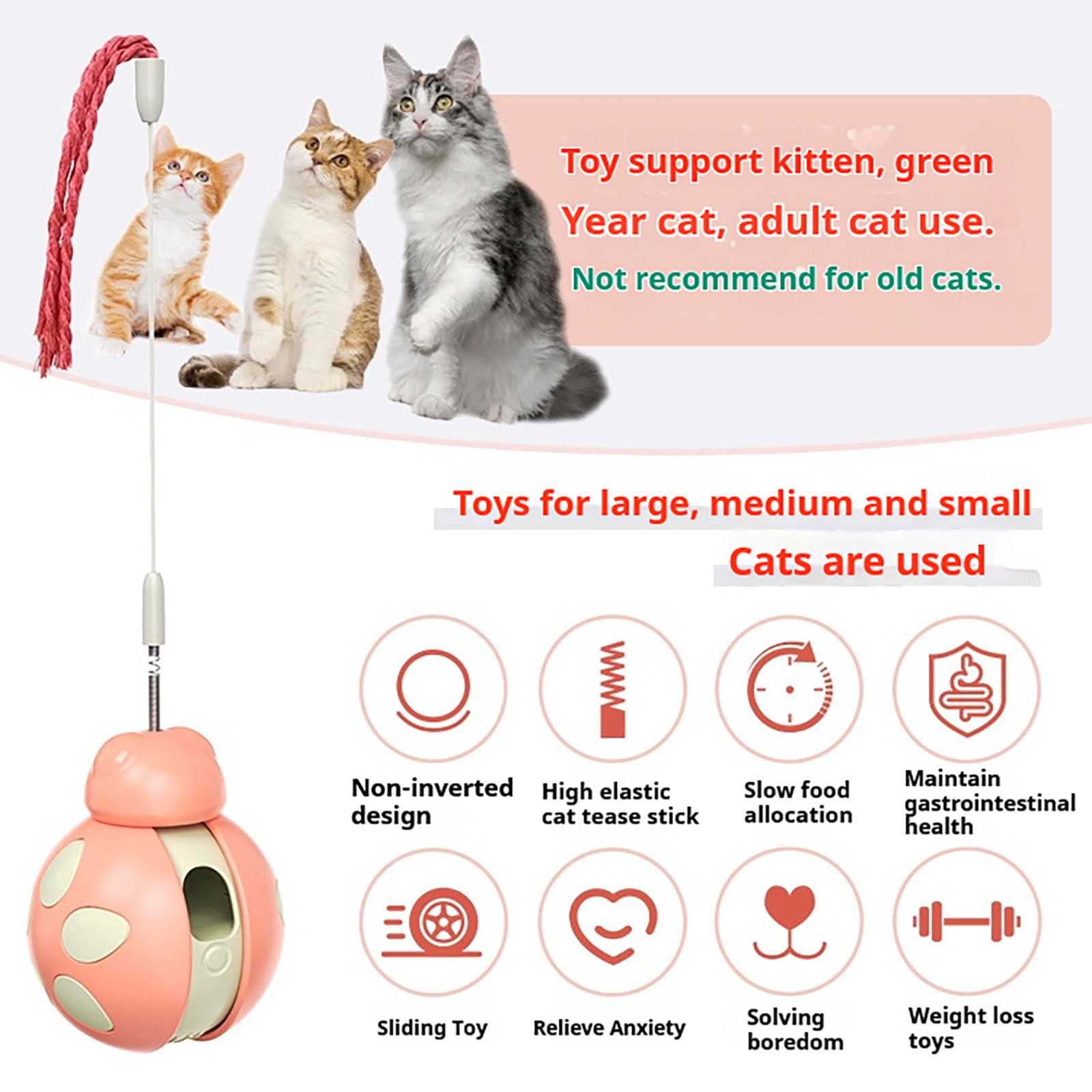 ZKCCNUK Kids Toys Interactive Pet Toy Treat Dispenser Rolling Interactive Pet Ball with Food Spill and Teaser Stick for Boredom Indoor Toys on Clearance 18 5534c43d 68cb 4f55 ab4b 042d6b897f99.5dd30a9adde72cd0fc78ed4ac5fc4d24 - easyishop.co.uk