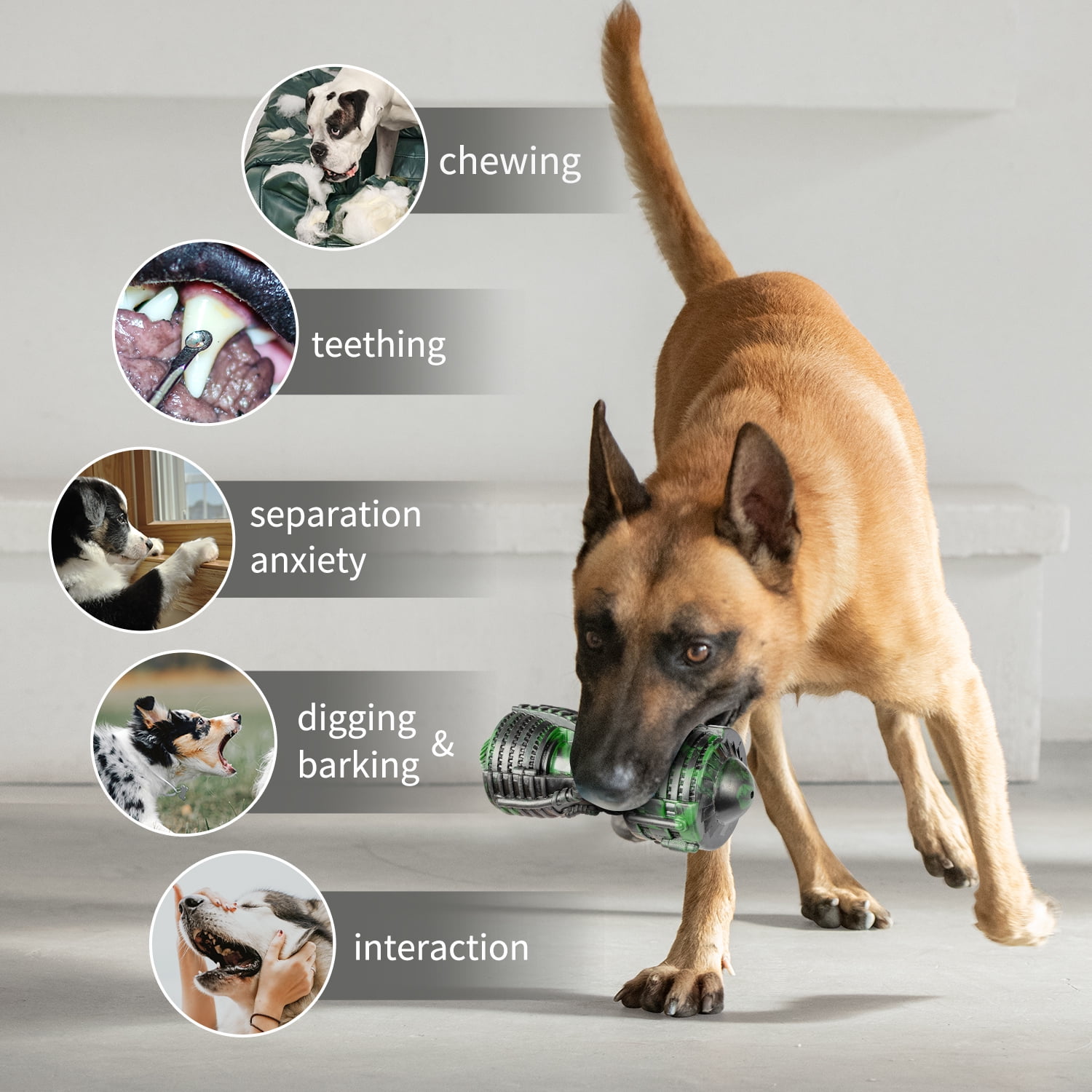 Squeaky Dog Ball Toys for Aggressive Chewers Indestructible Durable Tough Big Dogs Chew Toys Floatable Rubber Interactive Pet Toys for Medium &Large Breeds Dog, Green 6 594459bc 4548 45e8 8833 c9e4a686a56b.f5bd561c5085996f9bc515c53bf8de0e - easyishop.co.uk