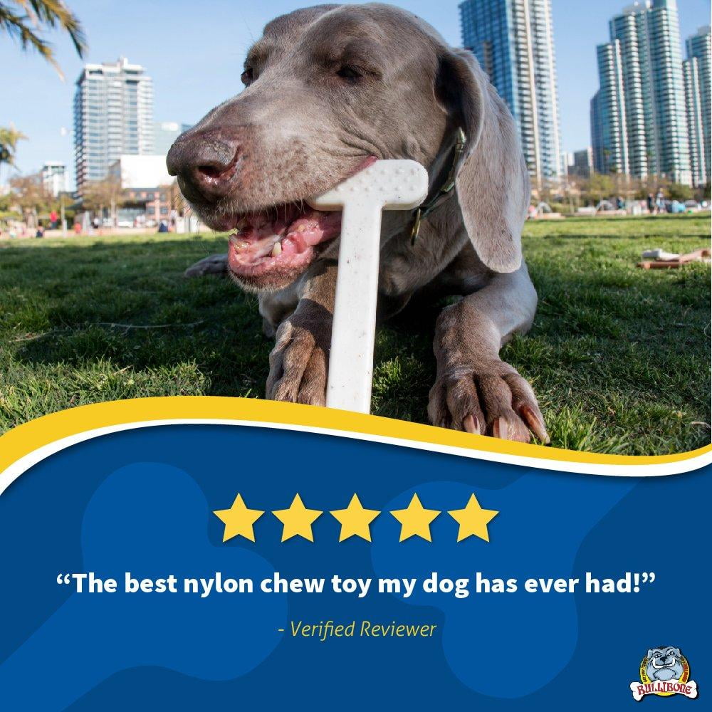 Bullibone Nylon Dog Chew Toy Nylon Bone - Improves Dental Hygiene, Easy to Grip Bottom, and Permeated with Flavor Bacon Small - 2 Pack 38 653a5bdb 0c0c 4d5c b305 8a31ef7ab588.e9b0647427e490a7a3cce11ff328cacb - easyishop.co.uk