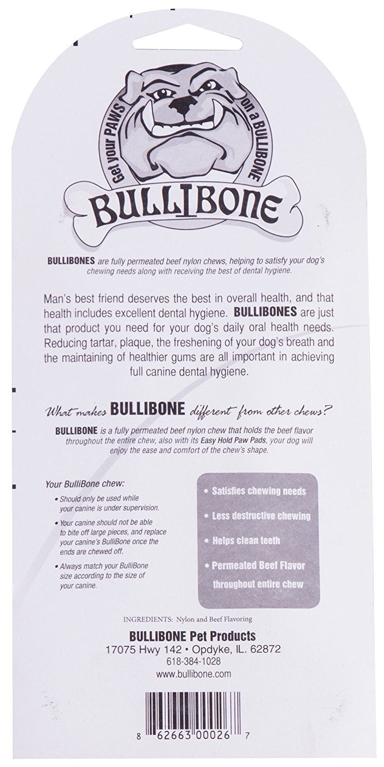 Bullibone Nylon Dog Chew Toy Nylon Bone - Improves Dental Hygiene, Easy to Grip Bottom, and Permeated with Flavor Bacon Small - 2 Pack 56 66d3c31d 1e74 44bb 8740 1dd979a8637c 1.079100432cfef71b38f1006ba472b312 - easyishop.co.uk