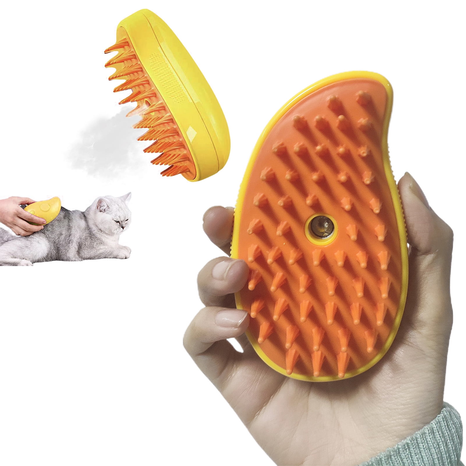 LA TALUS Pet Massage Comb - Versatile Convenient Durable 3-in-1 Self-Cleaning Shedding Brush Steamy Cat Dog Grooming Brush (Yellow and Green) 15 6b451a26 557c 4e65 bfe0 acfa25a7e099.44eb2d68836a4dd5cade51bc1763e809 - easyishop.co.uk