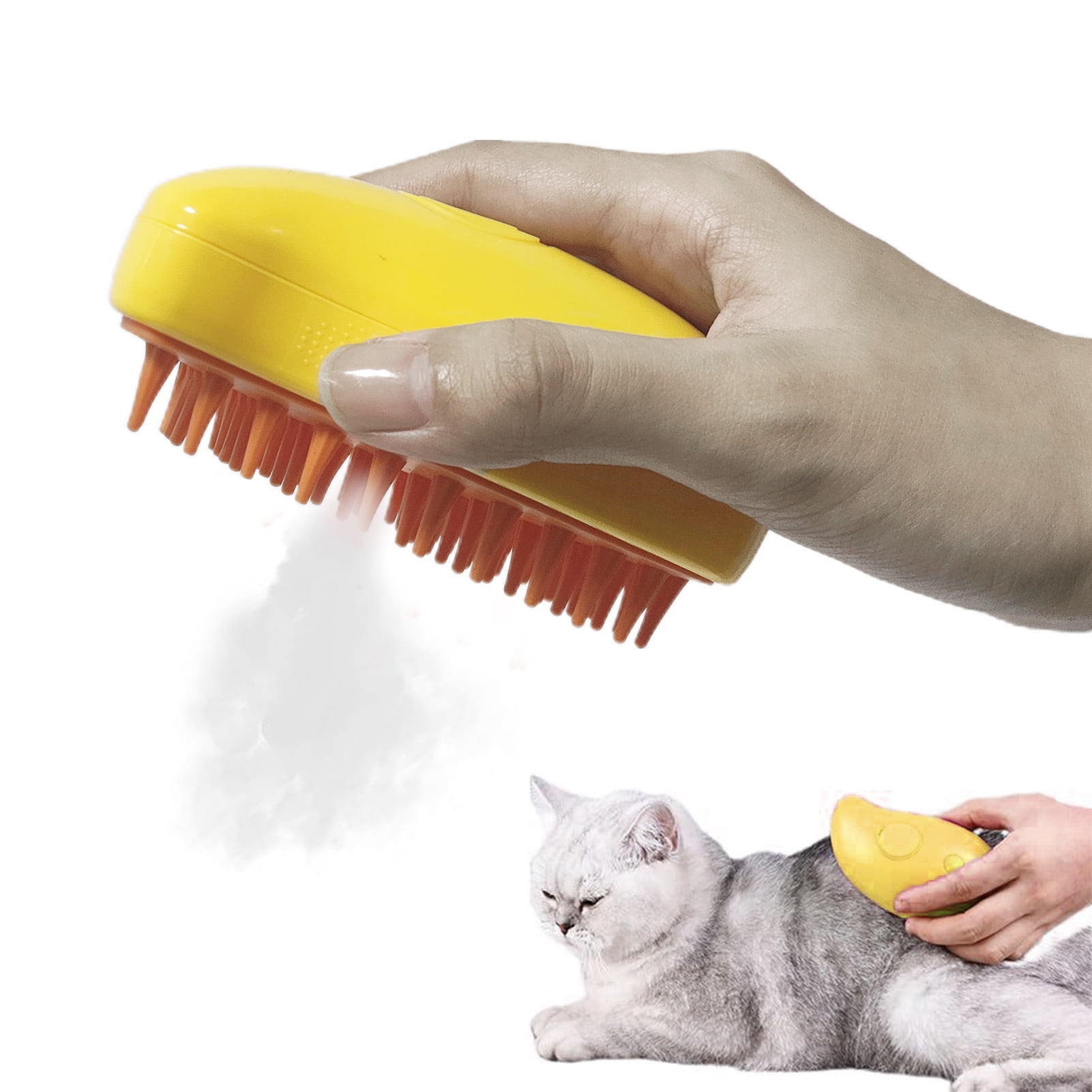 LA TALUS Pet Massage Comb - Versatile Convenient Durable 3-in-1 Self-Cleaning Shedding Brush Steamy Cat Dog Grooming Brush (Yellow and Green) 14 6b893ce5 c207 46c0 b7f9 98c6c81495f6.e703fce1a4d0c9303858504ab8be3353 - easyishop.co.uk