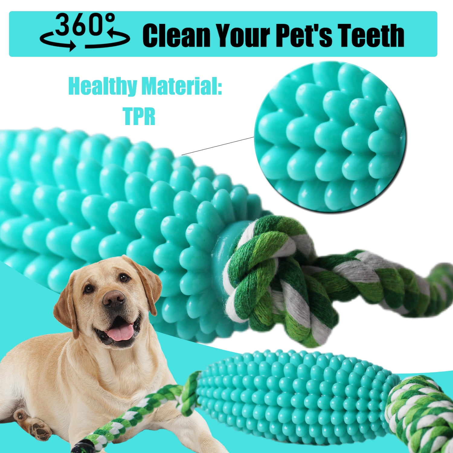 Dog Chew Toys for Aggressive Chewers, Likaty Indestructible Rope Dog Toy Puppy Chew Teething Toys for Large Medium Small Dogs,Yellow 9 6f73cf77 b58e 43dc a3c4 6ec41c329ffa.0d966349a222692985913b0be5db4f05 - easyishop.co.uk