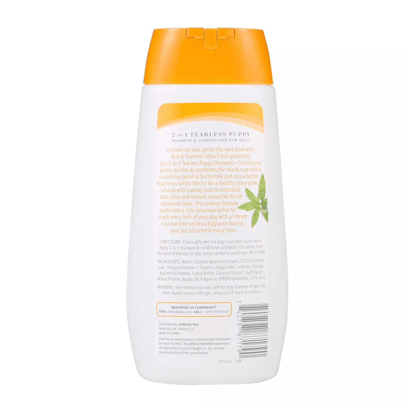 Arm & Hammer ™ 2-in-1 Tearless Puppy Shampoo + Conditioner, for Healthy & Shiny Skin, 10 oz 3 72bd6929 782e 4c34 b9f0 6f7e4a84c5ef.dd766166b1800ea9bb5855d15c4bdbe2 - easyishop.co.uk