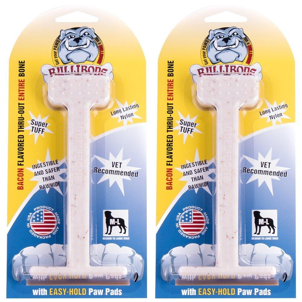 Bullibone Nylon Dog Chew Toy Nylon Bone - Improves Dental Hygiene, Easy to Grip Bottom, and Permeated with Flavor Bacon Small - 2 Pack 80 75d7e86a e098 4f72 89e6 9e7abd430809.9b5d82202cffc0f91e6b41d471090806 - easyishop.co.uk