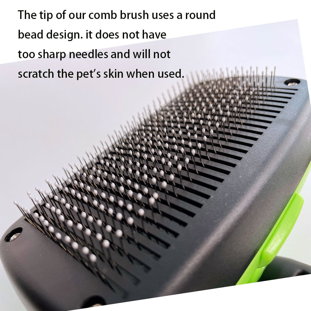Self-Cleaning Slicker Brush for Dogs Cats, Shedding and Grooming Tool Dog Brush for Pets Long Haired & Short Haired Dogs Cats ,Remove Loose Hair Rabbits & More, Effective Comfortable and Super Easy 3 7833e4f9 21f8 4529 9b53 5c8b2e29d7d4.fb526527a869aebb4e47394a087cb9cf - easyishop.co.uk