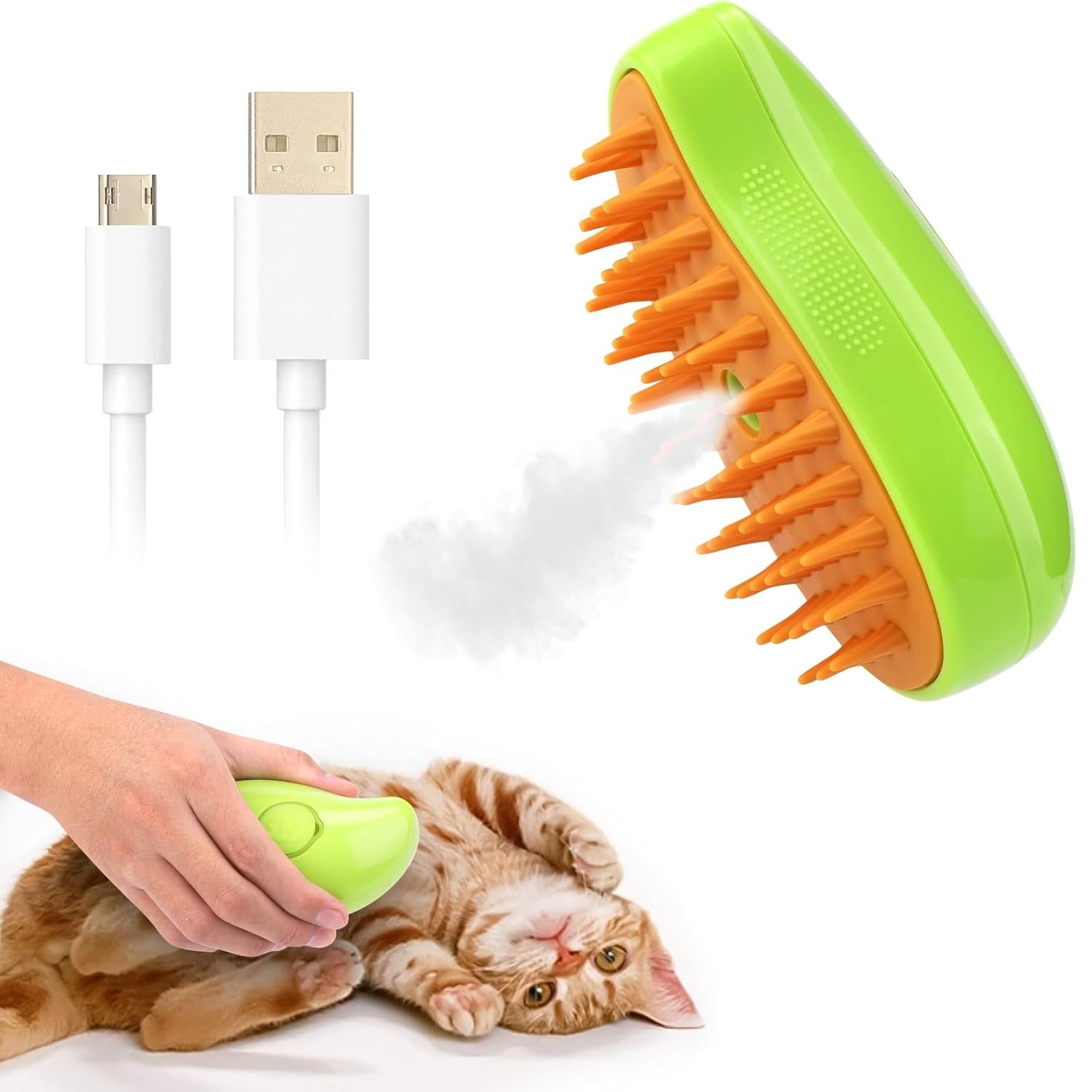 Steamy Cat Brush, 2024 New 3 in1 Cat Steamy Brush With Spray, Pet Steam Brush for Cat Dog Self Cleaning Steam Cat Hair Brush for Massage, Silicone Steam Pet Brush for Removing Loose Hair (Green)4PCS 8 7d561ad7 b167 497a 87ca 5cd5bcf0e093.39e88a9ae87505cb183ecf7e59b6d655 - easyishop.co.uk