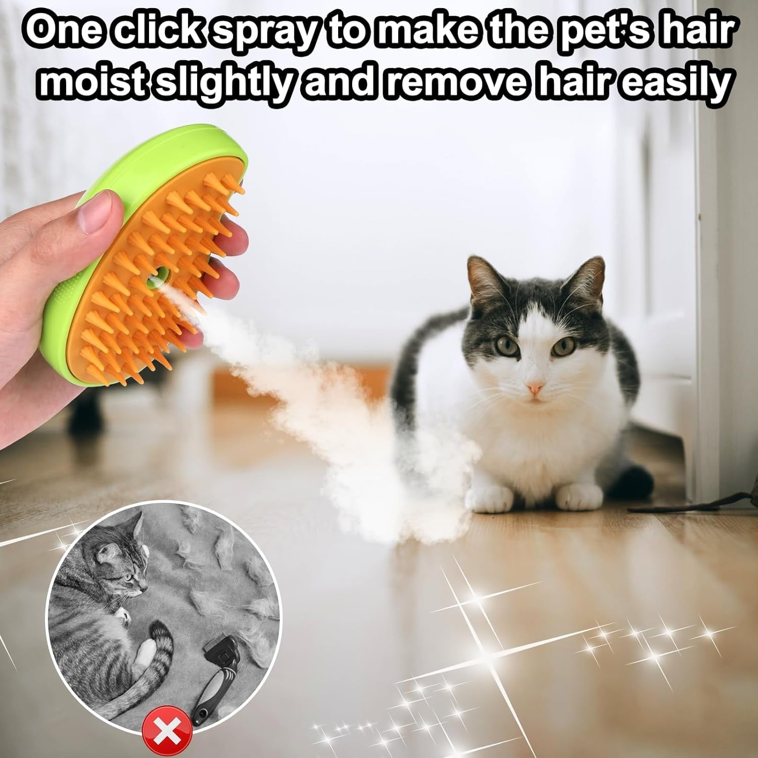 Steamy Cat Brush, 2024 New 3 in1 Cat Steamy Brush With Spray, Pet Steam Brush for Cat Dog Self Cleaning Steam Cat Hair Brush for Massage, Silicone Steam Pet Brush for Removing Loose Hair (Green)4PCS 5 7dc15584 0642 4cd7 b84d a1ef8a573571.f7f684f5f270cada852c2edf42b230d0 - easyishop.co.uk