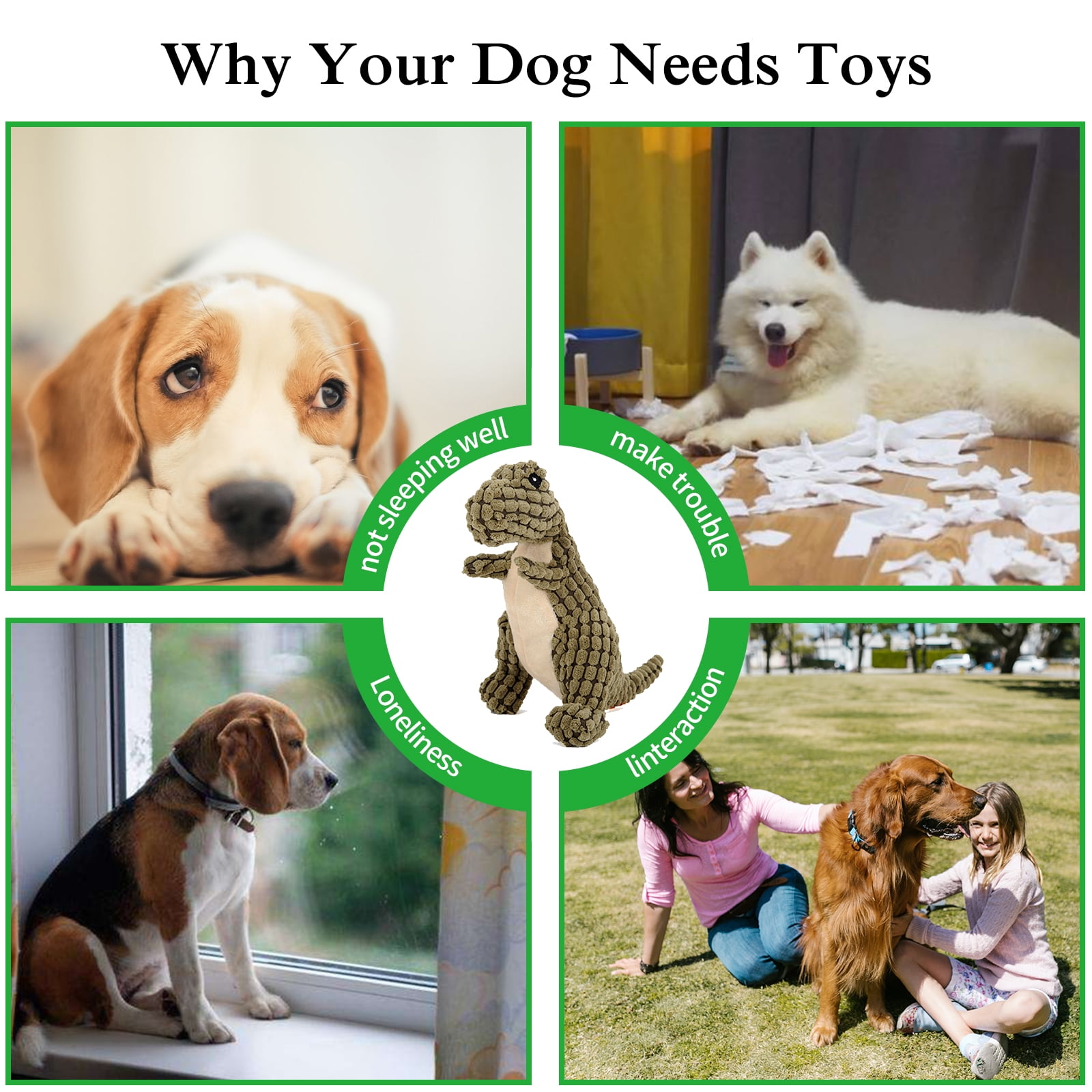 BOZLUN Dog Plush Toys Pets Rabbit Squeak Toy for Medium Large Dogs, Green, 9" 7 7fd180a9 2bd2 4cff 8e62 3f1a2ae147a4.e9d64115177046880d76960b0810516c - easyishop.co.uk