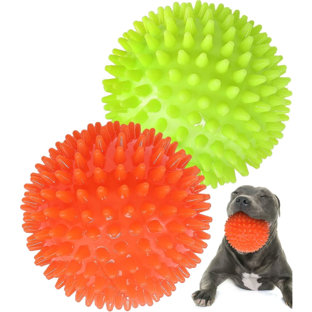 MesaSe Heavy Duty Squeaky Dog Balls for Medium Large Dogs, Dog Toys for Aggressive Chewers, Spike Ball Toys for Clean Teeth and Training(2 Pack) 2 82367b0c 7f54 416e b1ab ea4b421e4f6a.c69c9a9769d5a9d884aa9ae13414f467 - easyishop.co.uk