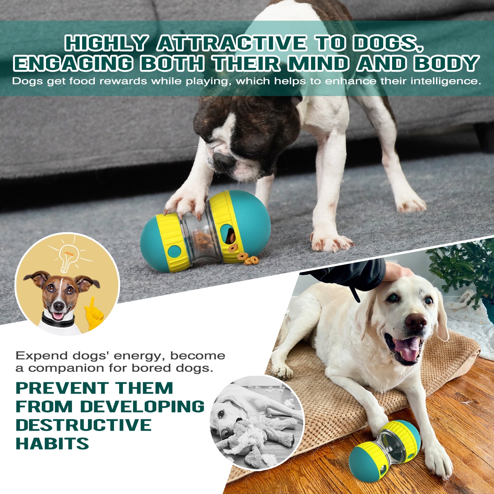 Adjustable Dog Treat Toy Dispensing Dog Puzzle Ball -Interactive Food Dispenser for Slow Feeding, Fun Chase Toy 4 8643650e 3d35 4d0a b92e 1dccb3eb7a90.2aba40a18744a5231a46f12e91a0b439 - easyishop.co.uk
