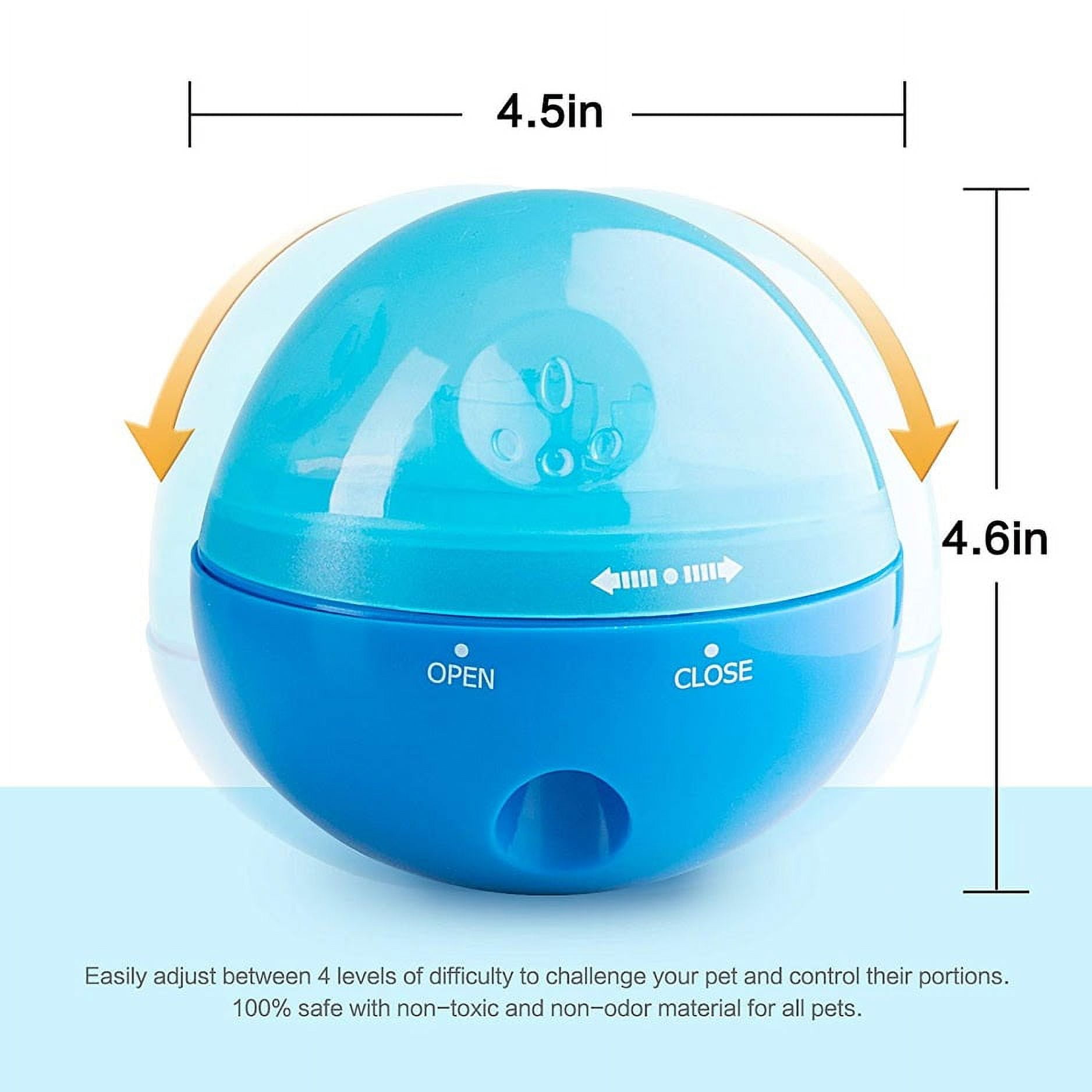 Petfactors Puzzle Treat Ball for Pets, Tumbler Interactive Food Dispensing Ball, Toys for Dogs Cats, Increases IQ and Mental Stimulation (Blue) 4 88debe36 125f 4f61 81af 58cf1d4165fb.09039454f707ab345955b54d1901b277 - easyishop.co.uk
