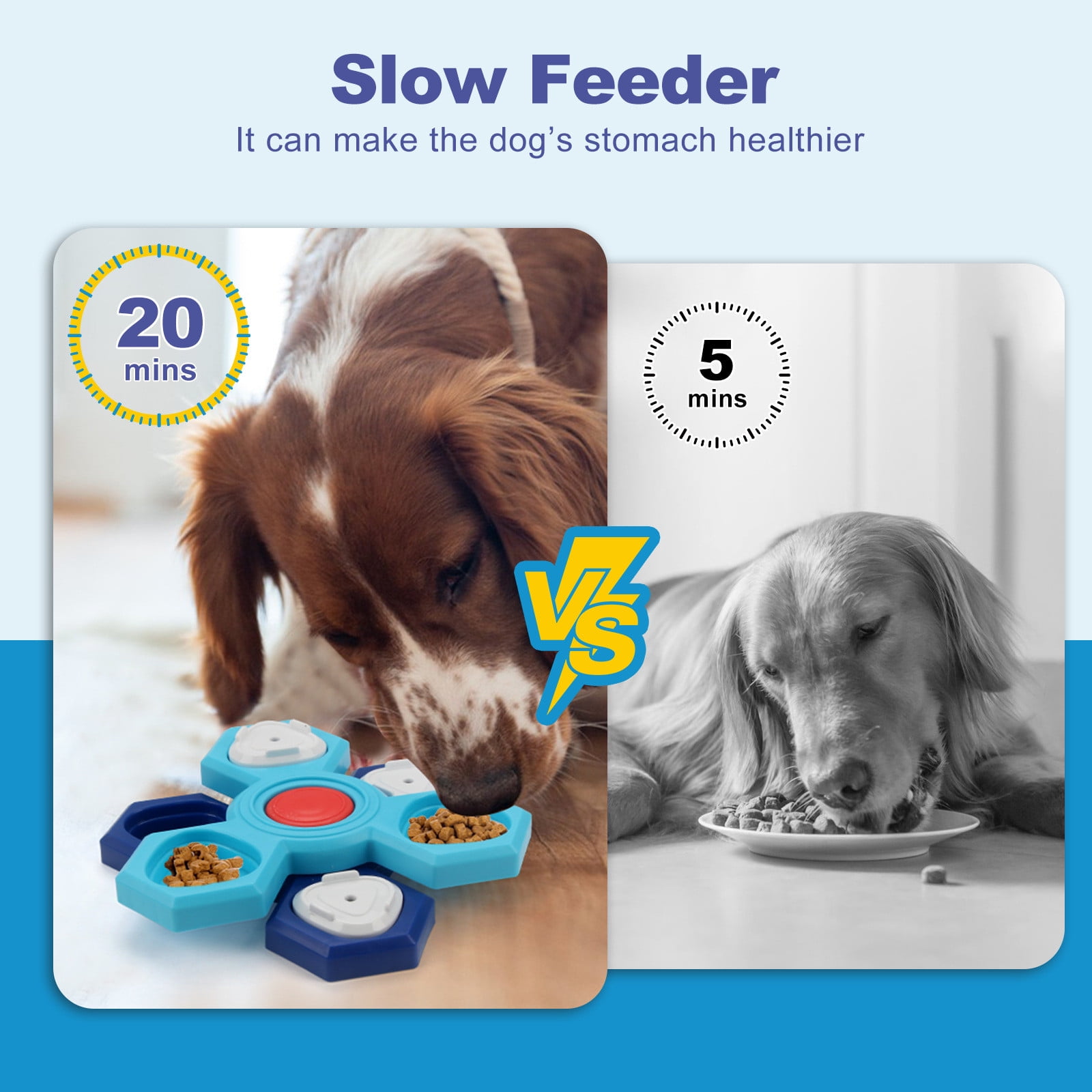 Harlier Dogs Food Puzzle Feeder Toys, Interactive Dog Puzzle Toys, Twister Dog Food Dispenser, Dog Toys for IQ Training Adjustable Slower Feeder Dog Puzzle, 9 Hiden Treat Compartments 5 8f906639 3006 4895 85d6 8fe765138e5c.fcd254fe9ae804308897489b5b0a4bdc - easyishop.co.uk