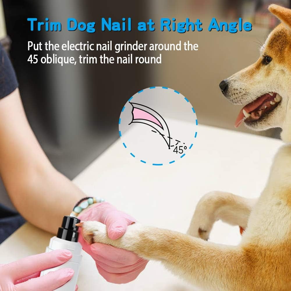 Dog Nail Grinder Upgraded - Professional 2-Speed Electric Rechargeable Pet Nail Trimmer Painless Paws Grooming & Smoothing for Small Medium Large Dogs & Cats (Dark Blue) 7 92f5c0bf 6908 4ecd bb2c 7661dc2897ed.d9e8ceeca2722fe777483c4fb5666982 - easyishop.co.uk
