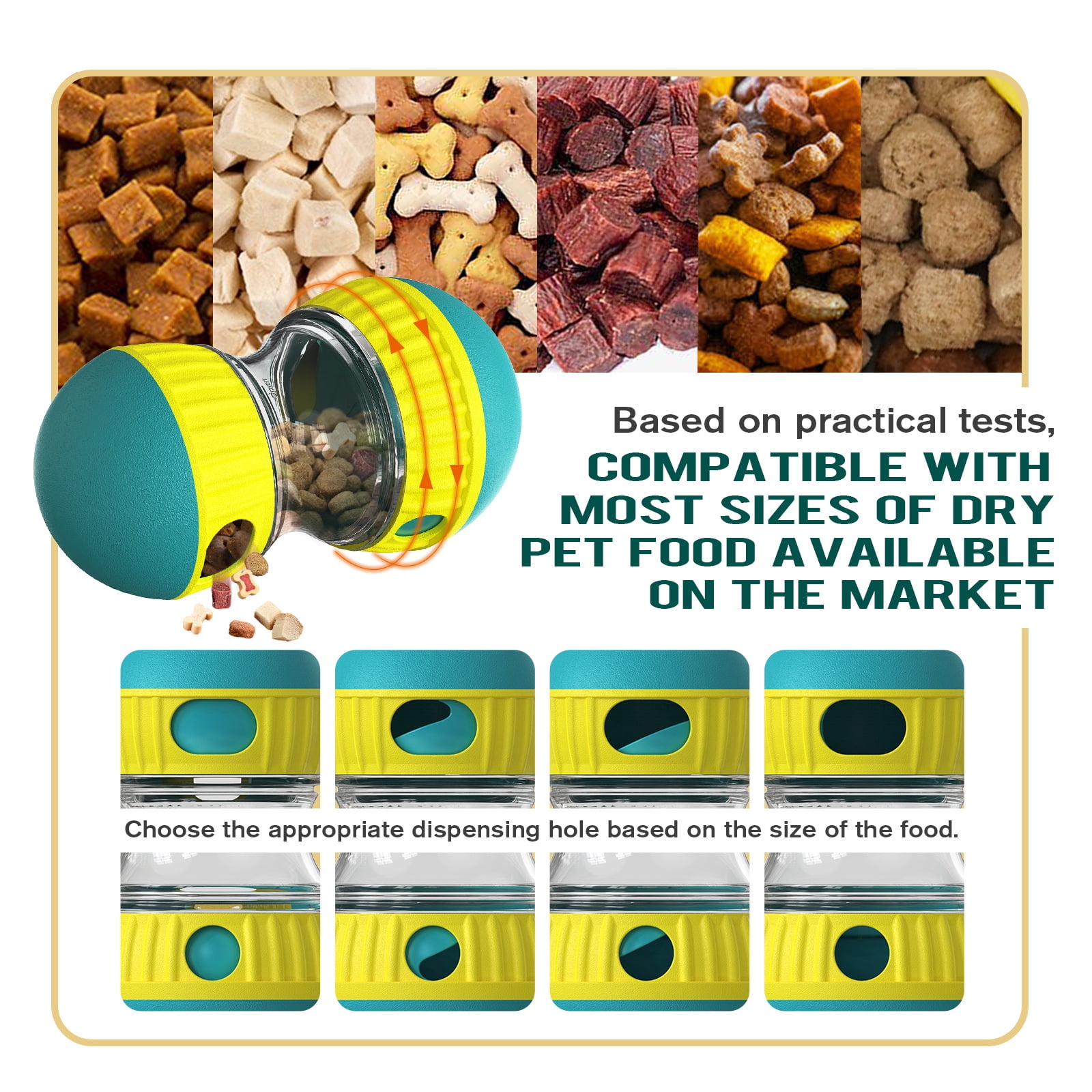 Adjustable Dog Treat Toy Dispensing Dog Puzzle Ball -Interactive Food Dispenser for Slow Feeding, Fun Chase Toy 2 9474f050 b5a5 4702 bcd3 1519f47a9fc1.f80aa51e4d7e6c7876efb0f97b083f55 - easyishop.co.uk