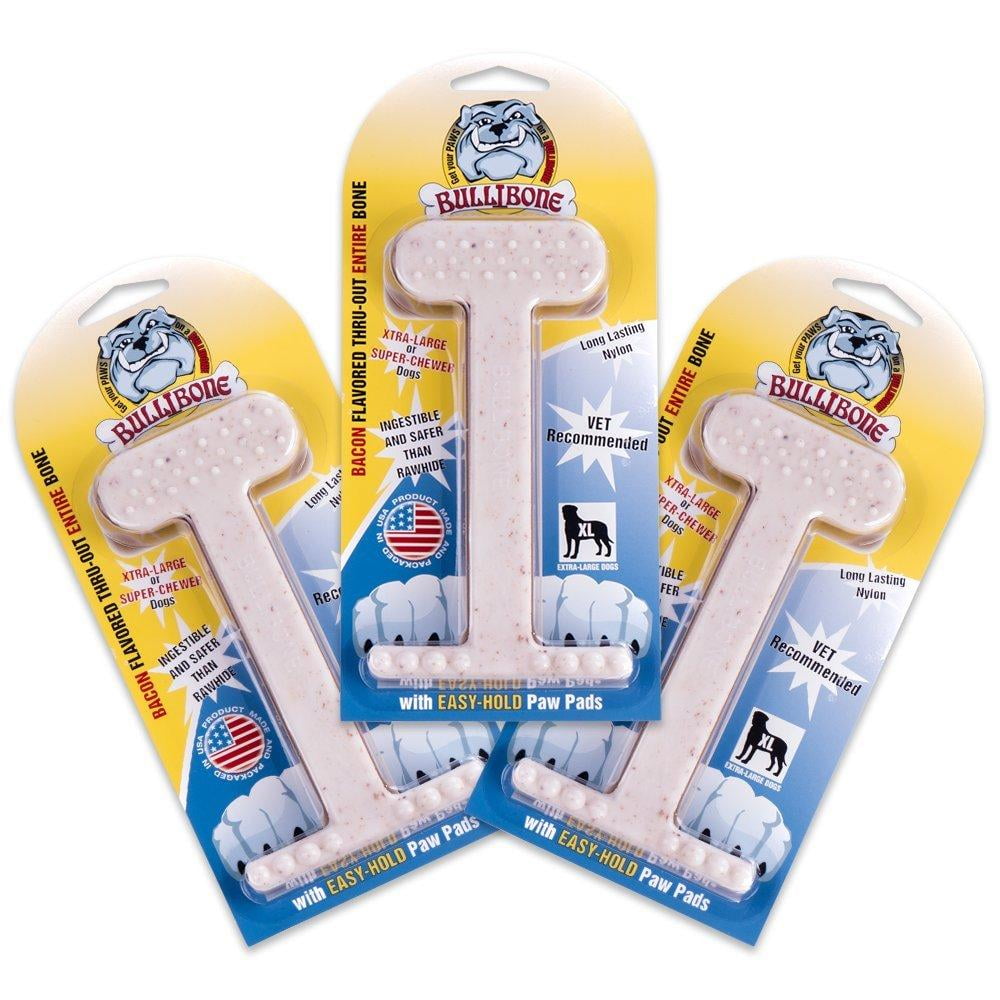 Bullibone Nylon Dog Chew Toy Nylon Bone - Improves Dental Hygiene, Easy to Grip Bottom, and Permeated with Flavor Bacon Small - 2 Pack 24 97d5df5e 4c87 469e 83d6 52f996fc9c18.6e22892d155a63387ae41d4cb23cb257 - easyishop.co.uk