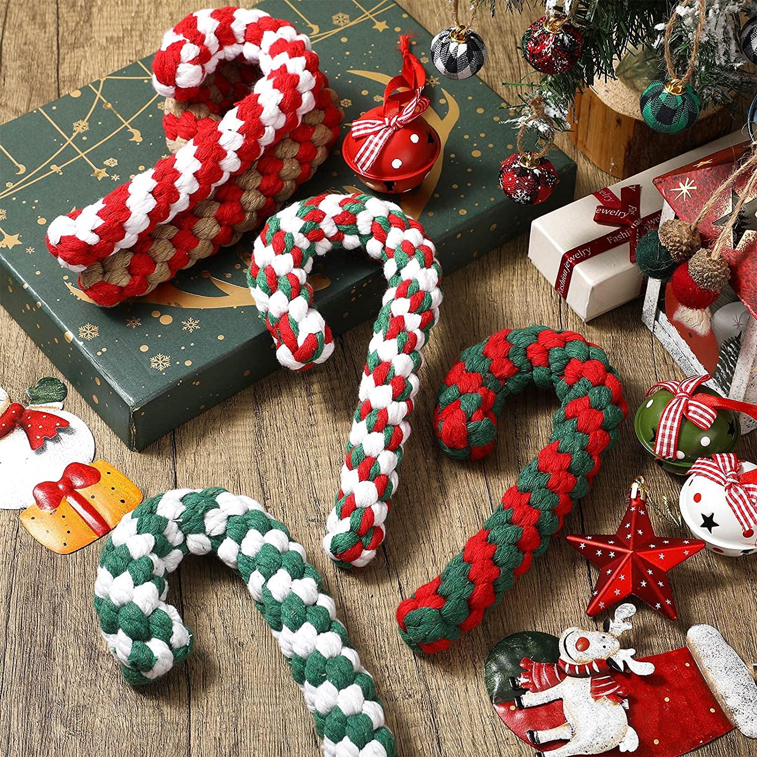 Heldig 2 Pieces Christmas Dog Rope Toys, Classic Crutch Shape Dog Chew Toys, Christmas Candy Cane Pet Rope Toy for Puppy Chewing Teething Cleaning and Training 7 9a61cffb c64a 4d78 9661 1197317a3386.fa08d352cddd8ccf5ccef2cce4281ab0 - easyishop.co.uk