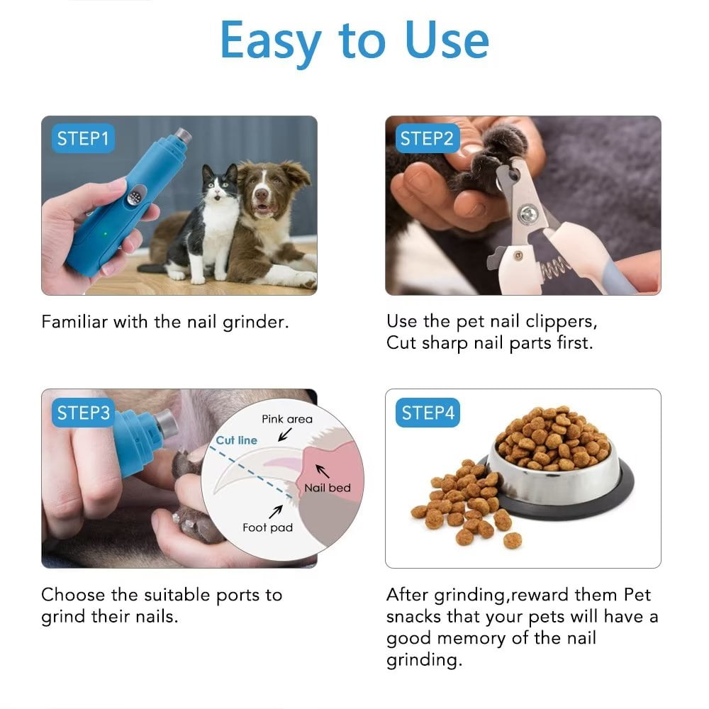 IDOLCO Electric Pets Nail Grinder Rounder Set, Rechargeable Nail Trimmer and Clipper for Cats, Dogs 3 9b680128 df5c 4546 9788 4f0fca456148.c6d6623641e1802b25c50b53d8495d61 - easyishop.co.uk