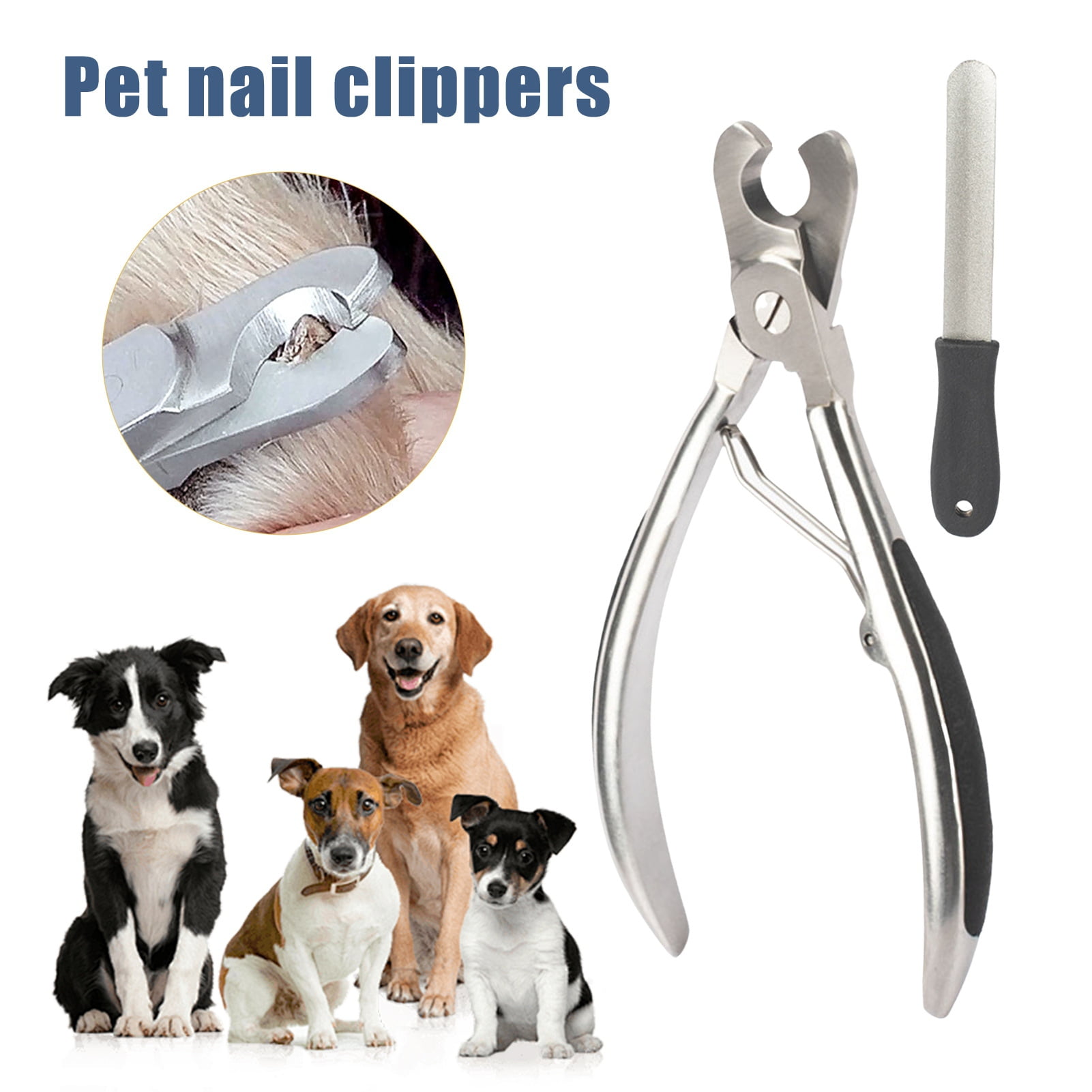 Clinaoy Wide Open Dog Nail Clipper Razor Sharp Dog Claw Cutter with Nail File Heavy Duty Stainless Steel Pet Nail Trimmer for Large Dogs Thick Toenails 2 9c10f8d4 d4bc 4d9e 8413 da3009213e25.a649a5857ae745ac13fad3060f753cce - easyishop.co.uk