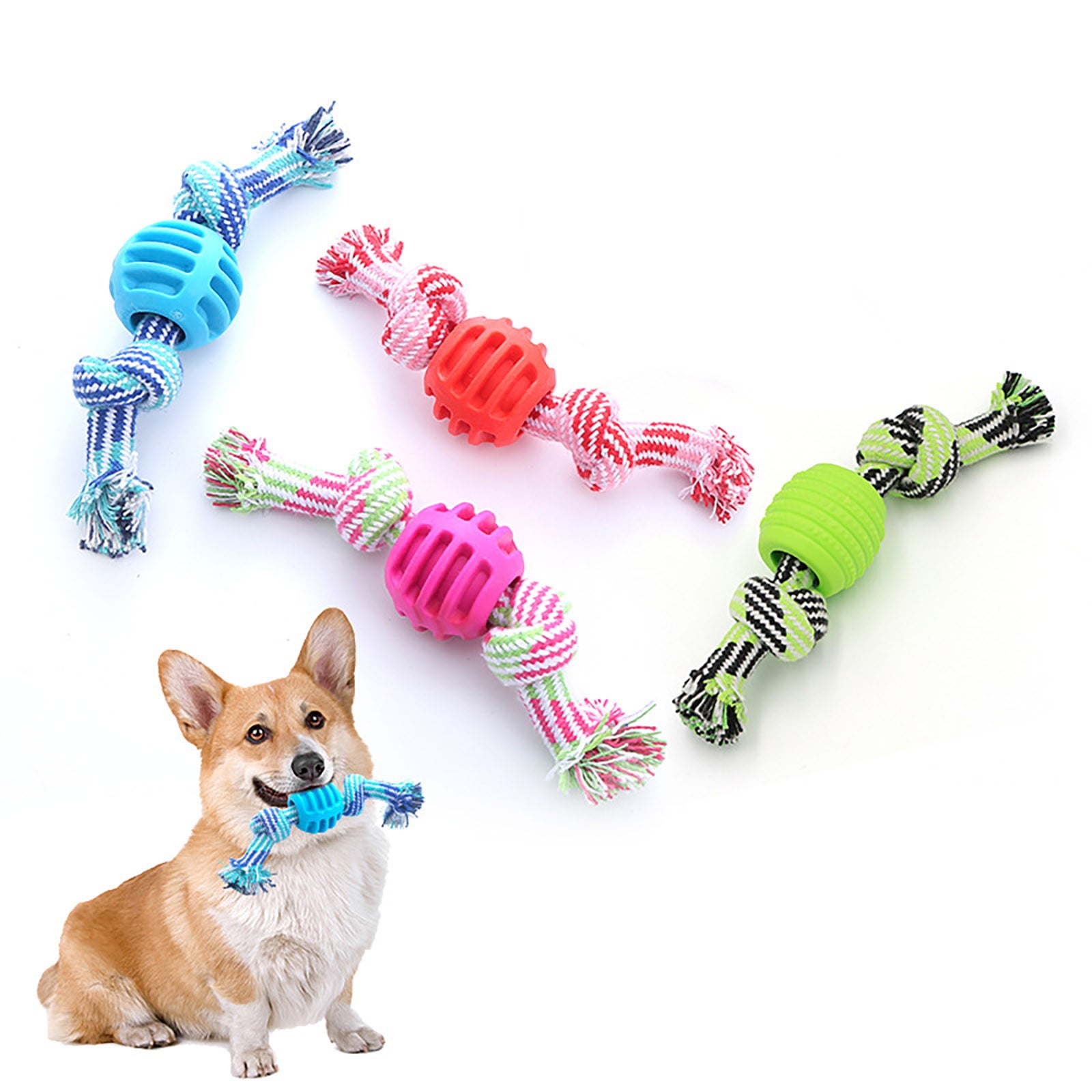 GARENAS Kong Dog Toys Pet Dog Toy Cotton Rope Double Knot Teeth Cleaning Toy Pet Toy Cannot(Blue) 3 a206e259 c8ee 438f 913f 5cb8480c35b1.3fe3a5c70f00126e623a2fbd8b200d75 - easyishop.co.uk
