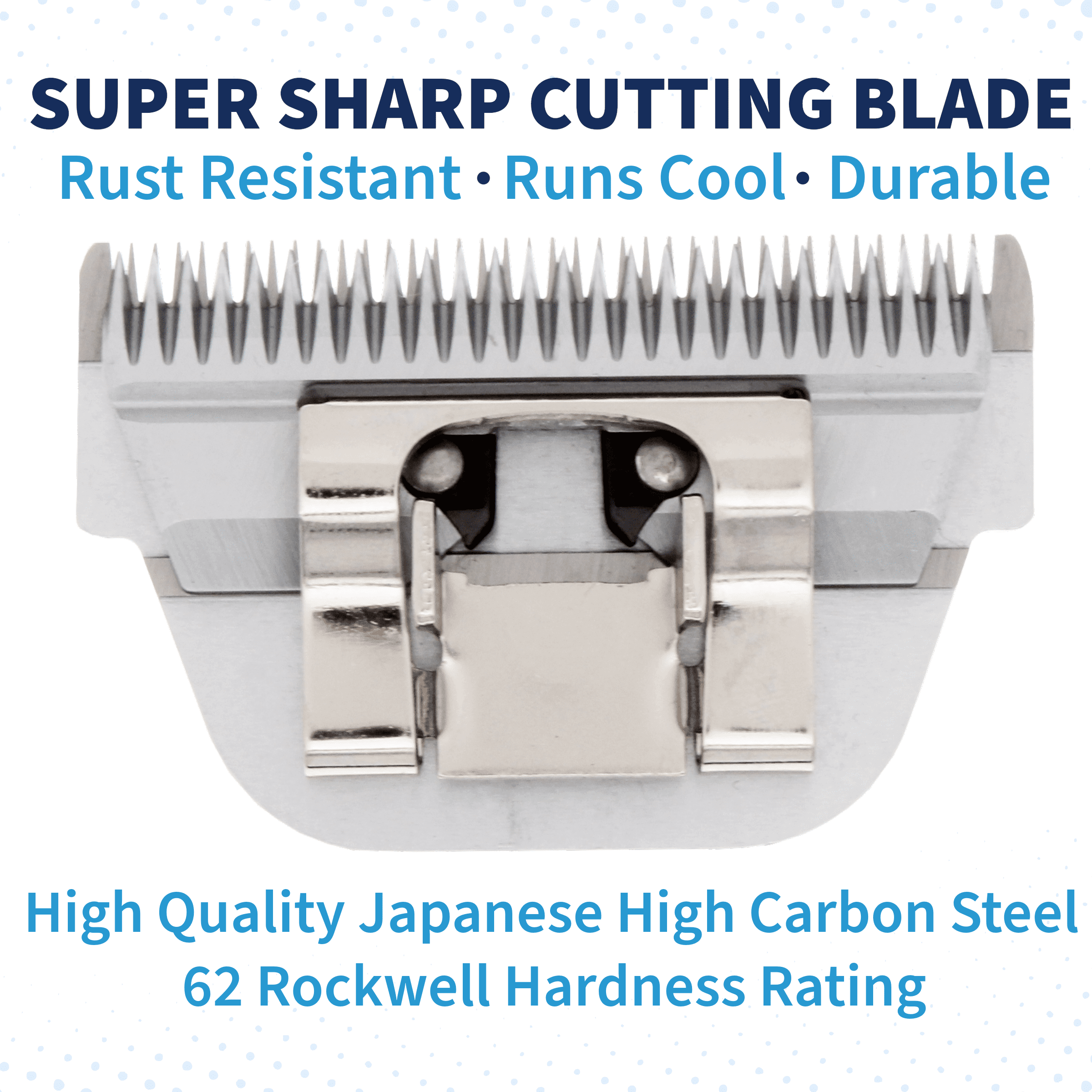 Bucchelli Detachable A Series Wide 5f Blade Dog Grooming Cuts length 1/4" - 6.4mm Japanese High Carbon Steel Wide 6.4 mm clipper blade 5f | Detachable Blade Clippers (Compatible A5 Series(B5FW) 2 a3efb5cb 41f9 42d9 a2cc 15c42113f22b.12c6ca70ef9964b248b156946bcb290d - easyishop.co.uk