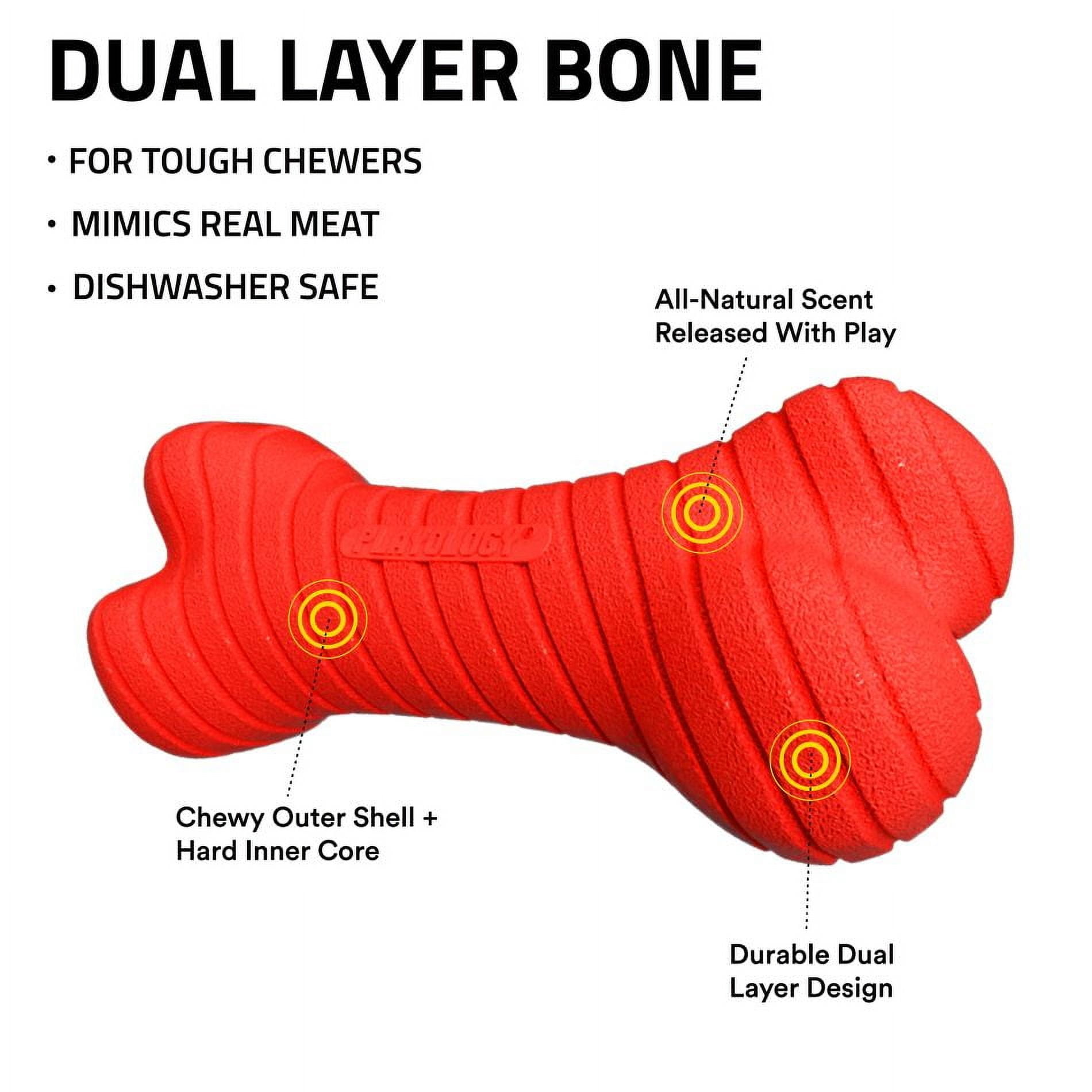 Playology Dual Layer Bone Engaging All Natural Chicken Scented Dog Toy, Jumbo Size Yellow Bone for Large to X-Large Dogs 50lbs & up Interactive & Durable for Tough Chewers 8 a484fcae 133e 4cfb b1ce 56a78309ecea.2de2c01868eff6bd221123e7e298e539 - easyishop.co.uk
